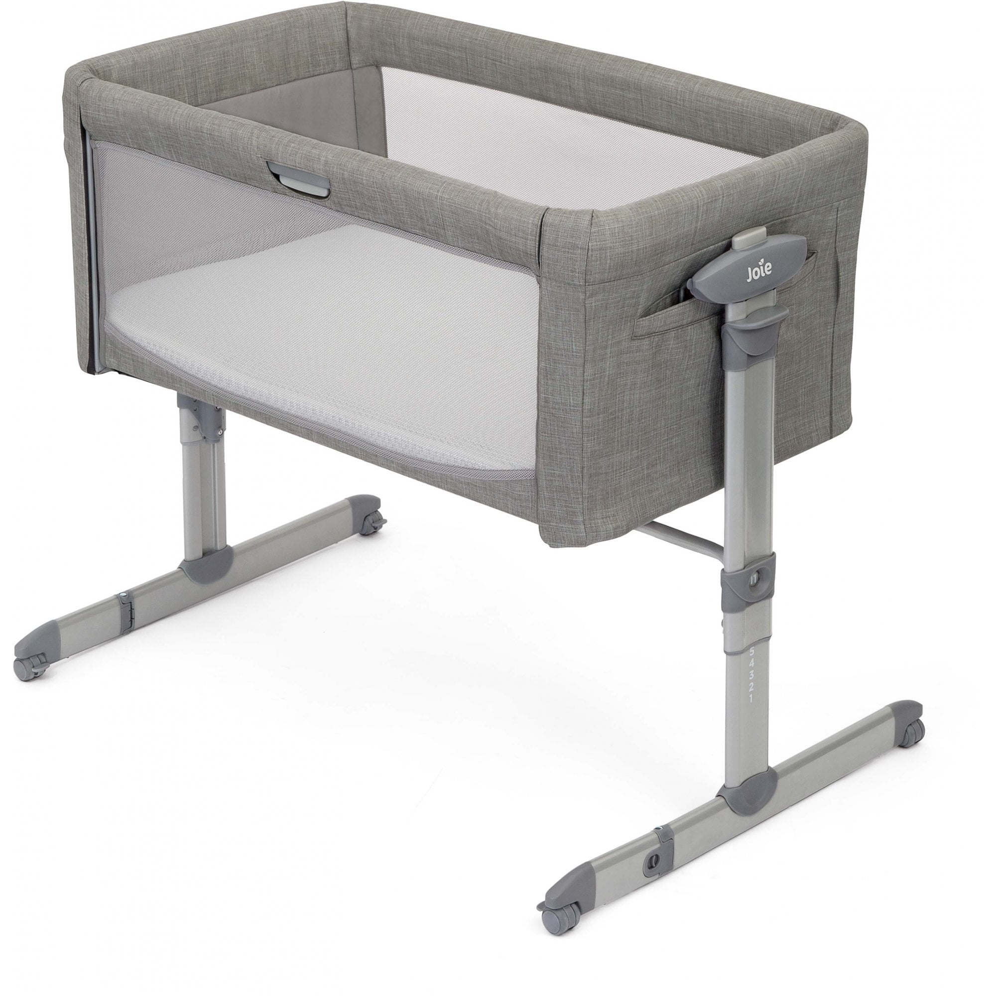 Joie roomie™ glide Bedside Crib Foggy Grey