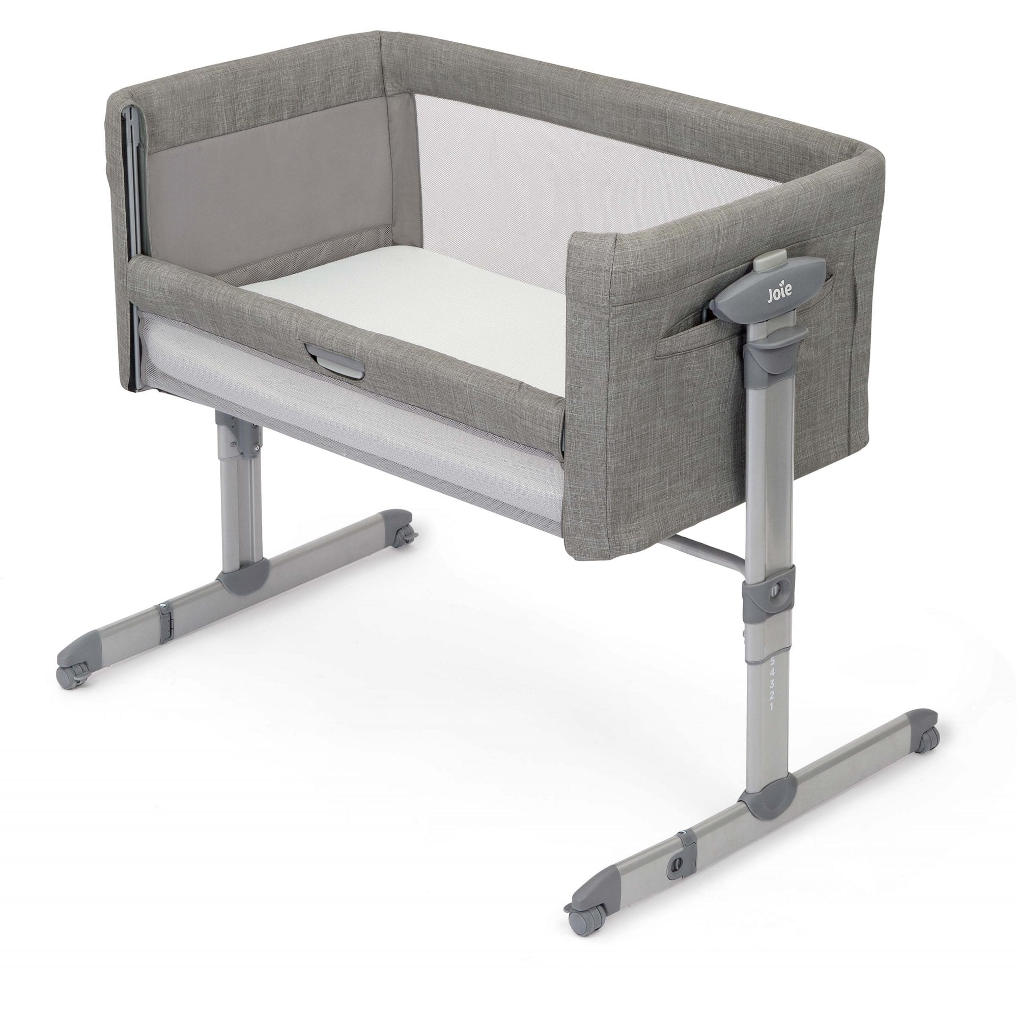 Joie roomie™ glide Bedside Crib Foggy Grey