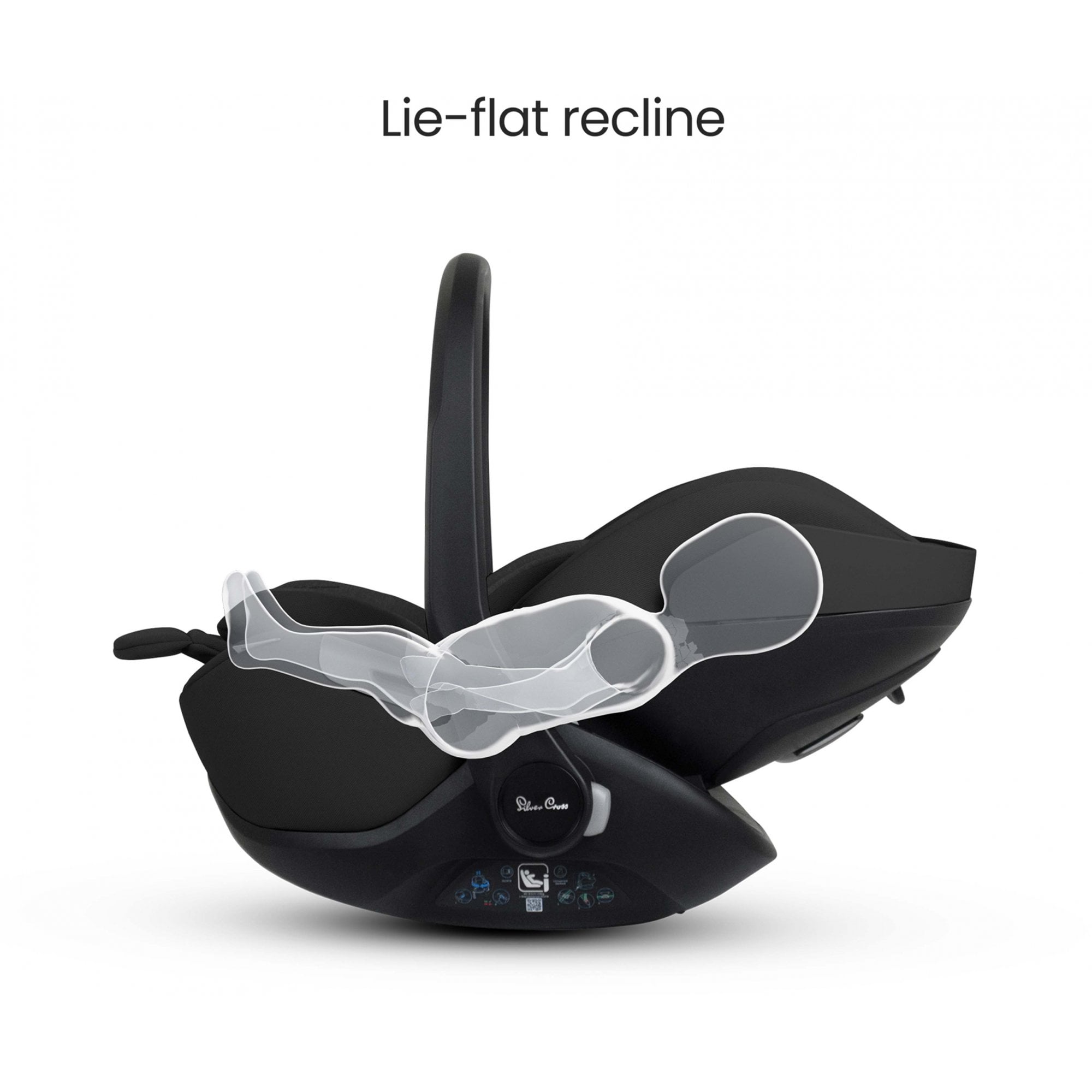 Silver Cross Glide Plus 360 Infant Car Seat Iconic Black