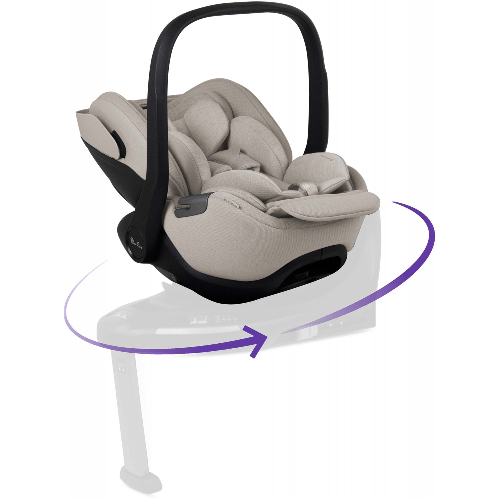 Silver Cross Glide Plus 360 Infant Car Seat Natural Taupe