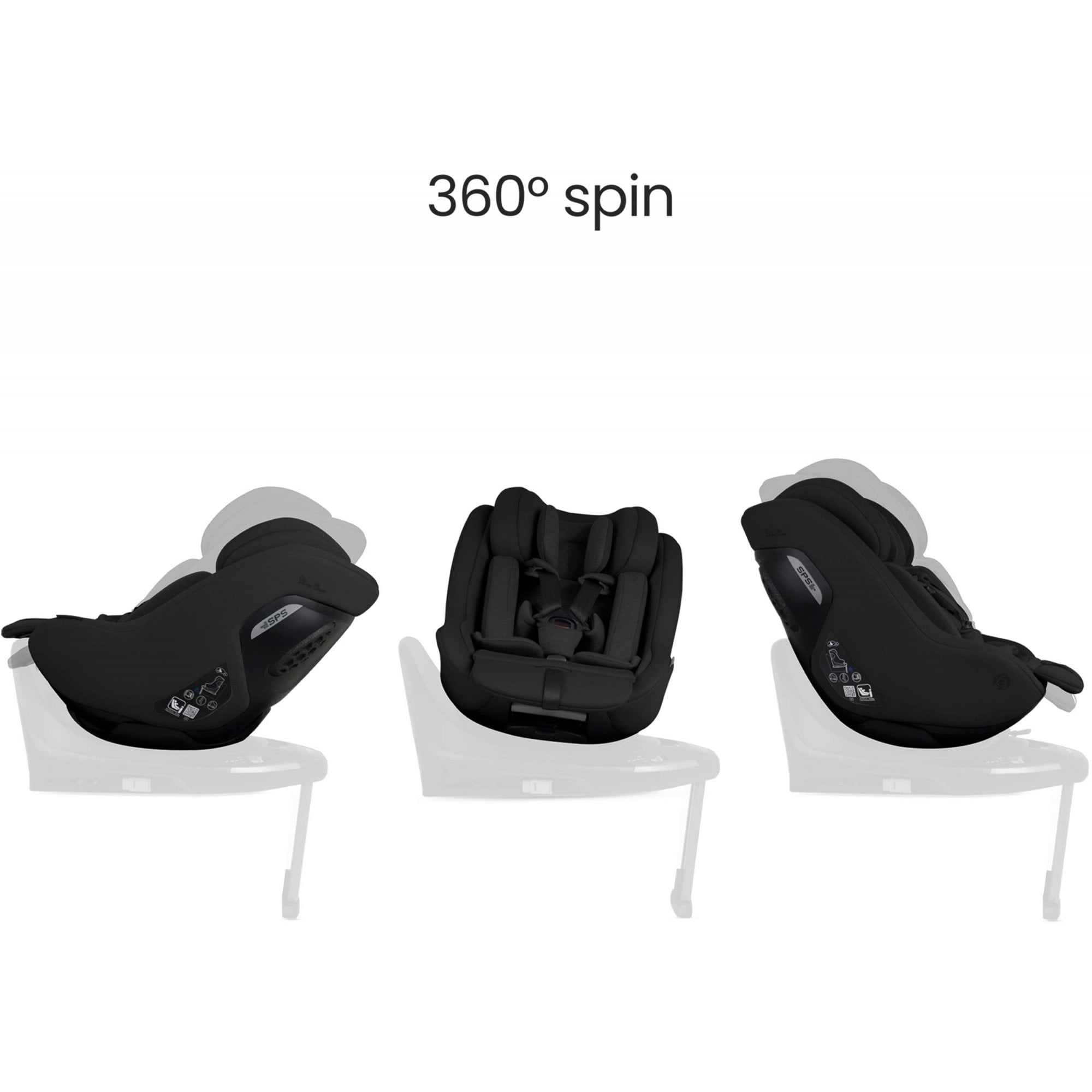 Silver Cross Approach Plus 360 Car Seat Iconic Black