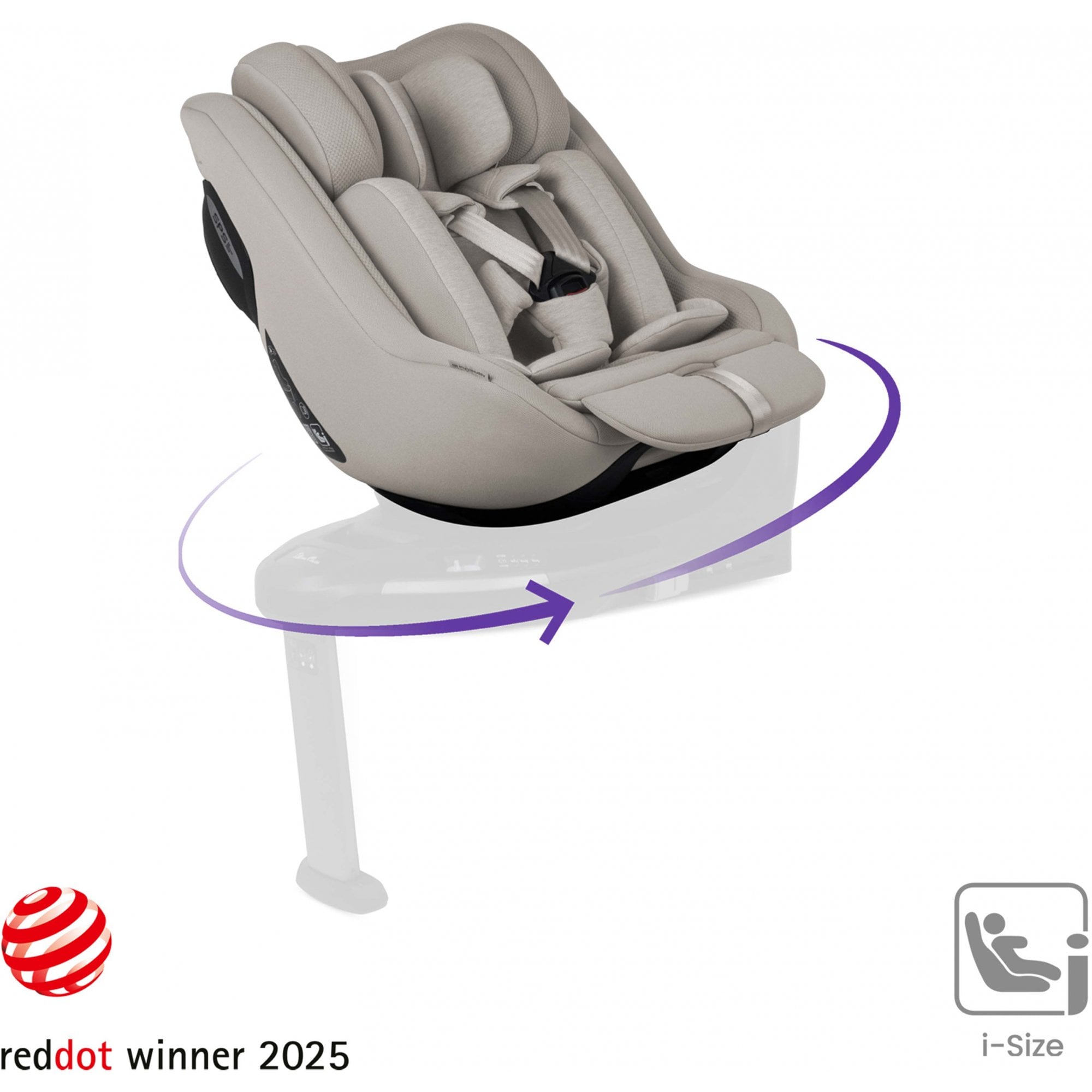 Silver Cross Approach Plus 360 Car Seat Natural Taupe