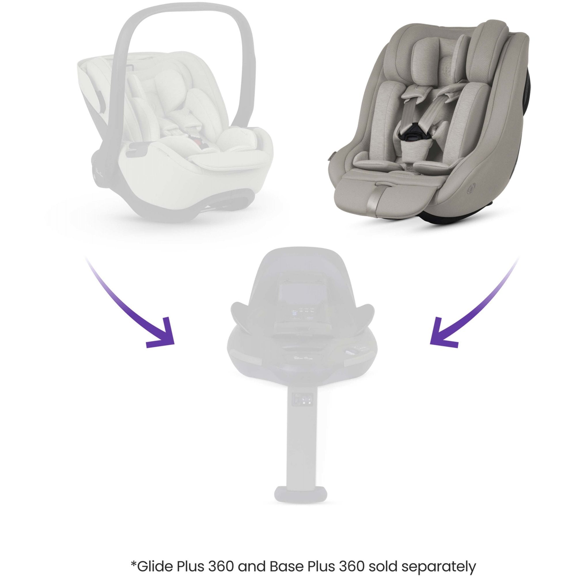 Silver Cross Approach Plus 360 Car Seat Natural Taupe