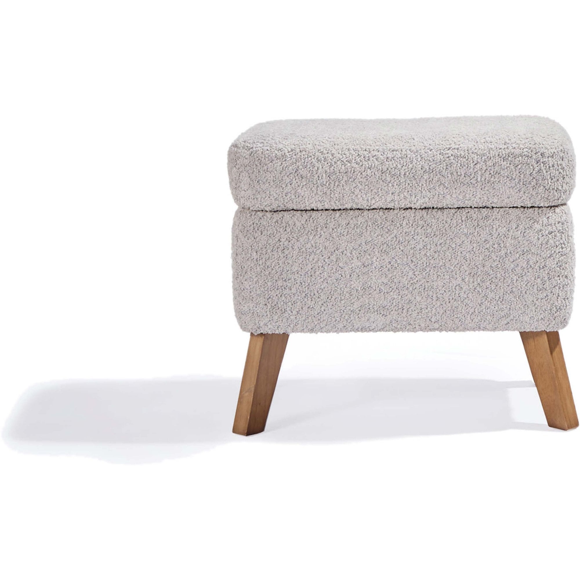 Tutti Bambini Harper Wingback Rocking Chair & Foot Stool - Teddy Cloud Grey