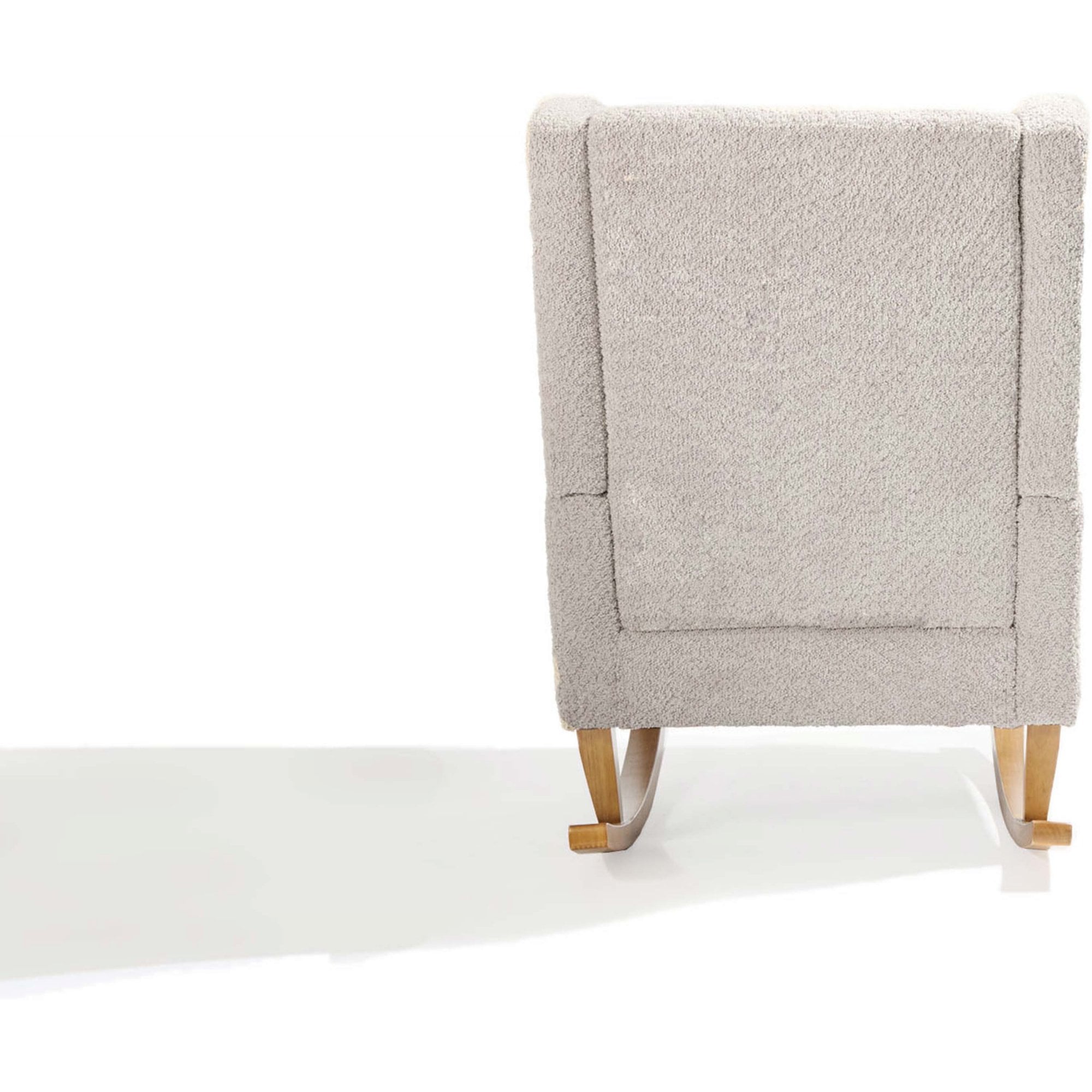 Tutti Bambini Harper Wingback Rocking Chair & Foot Stool - Teddy Mushroom