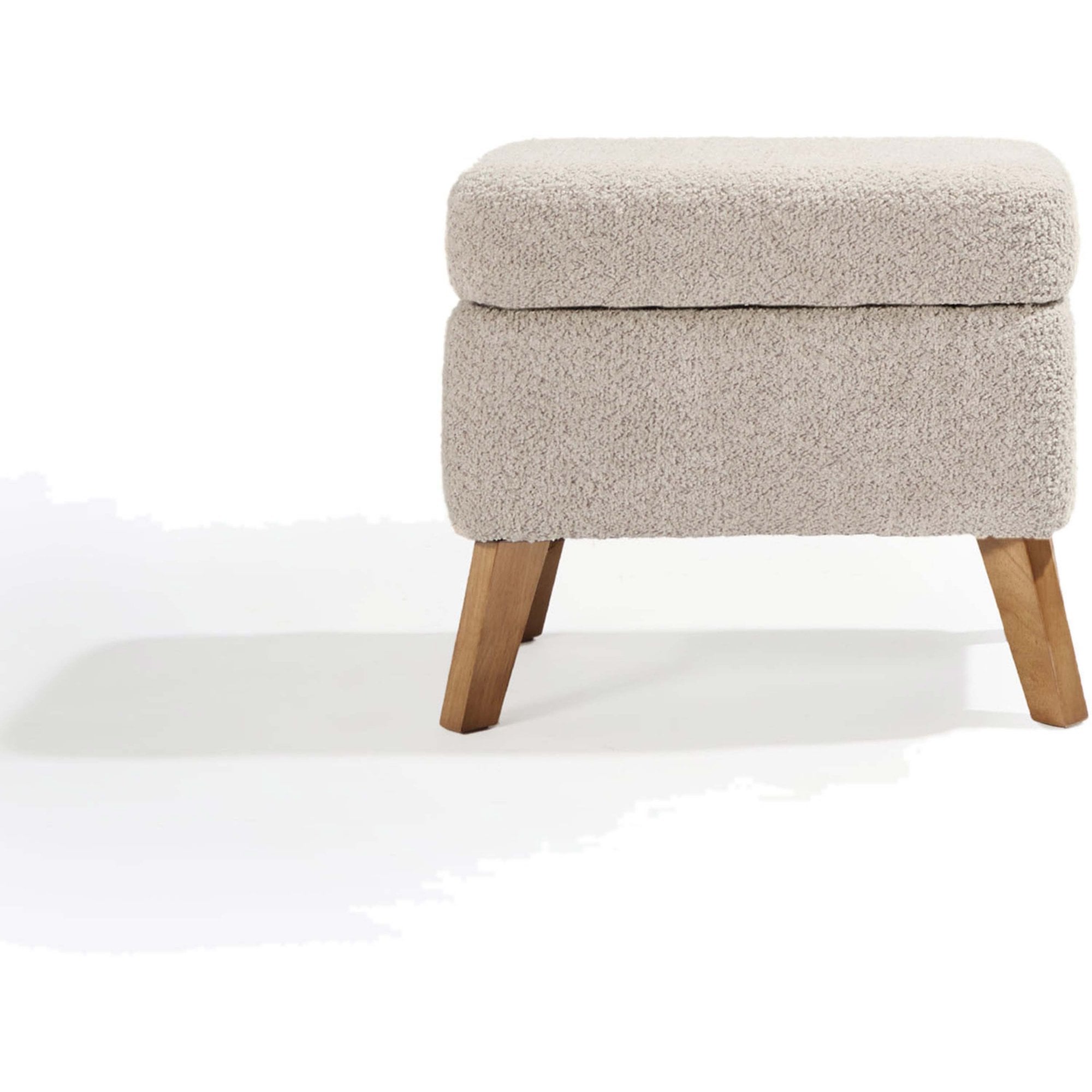 Tutti Bambini Harper Wingback Rocking Chair & Foot Stool - Teddy Mushroom