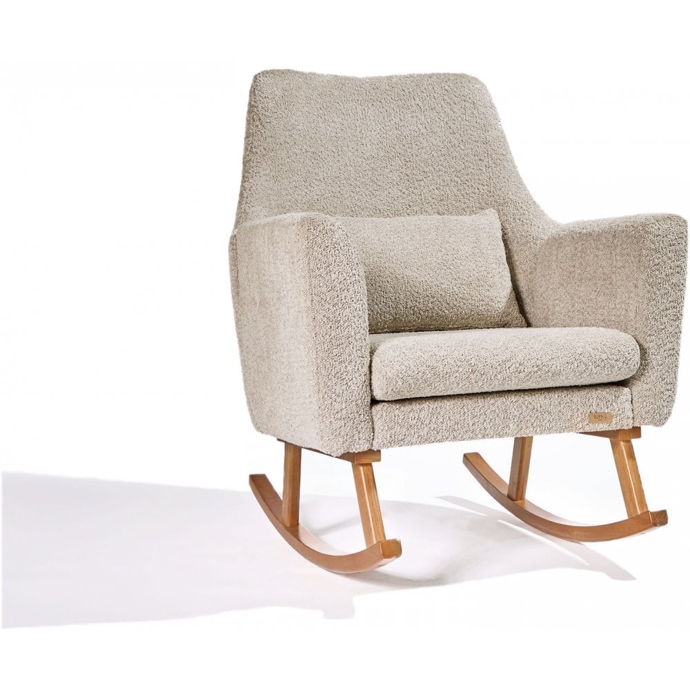 Tutti Bambini Oscar Luxe Rocking Chair & Footstool - Teddy Mushroom