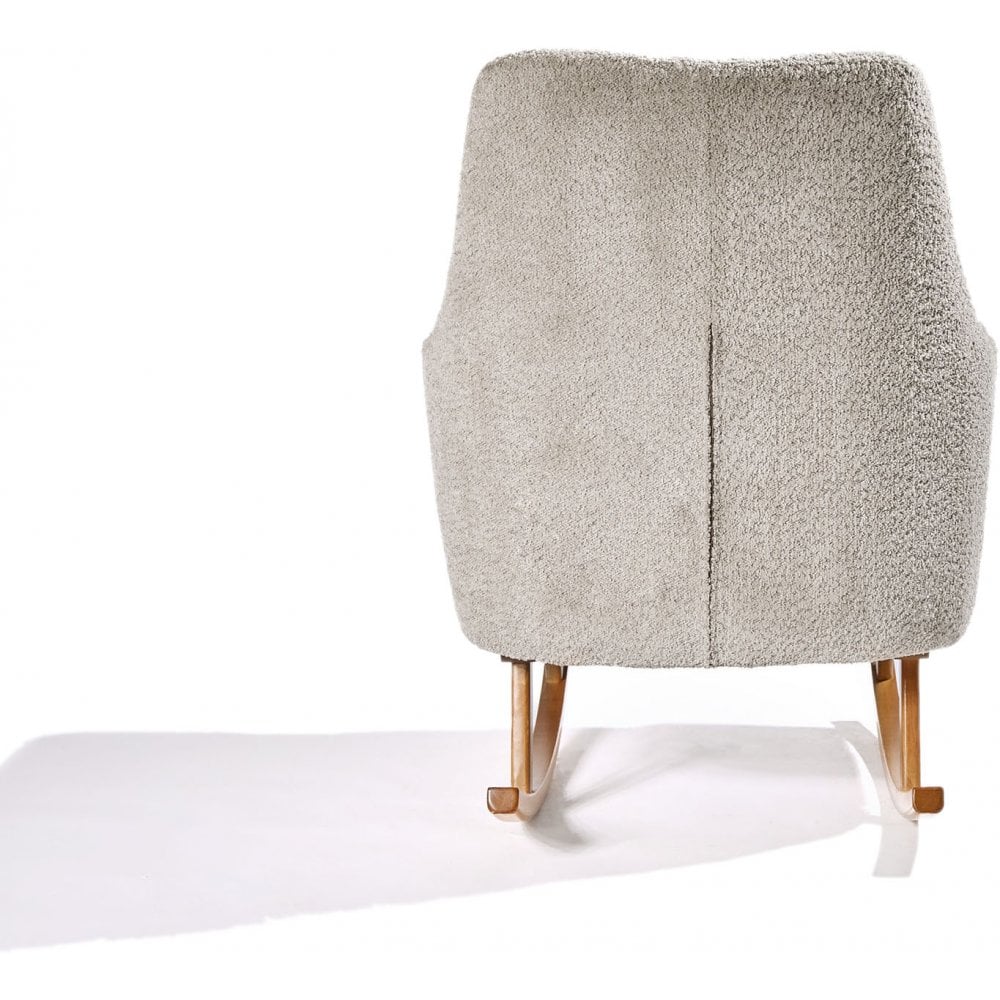 Tutti Bambini Oscar Luxe Rocking Chair & Footstool - Teddy Mushroom