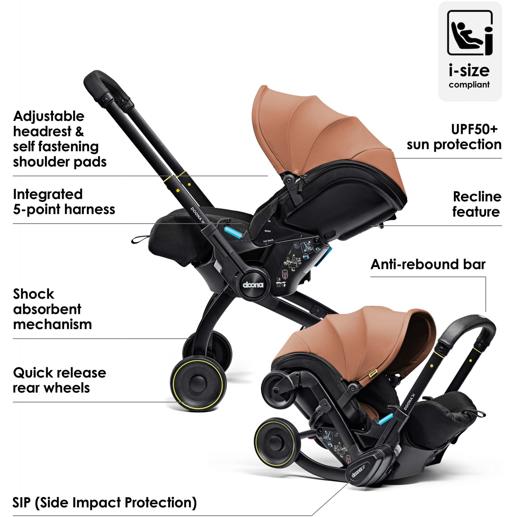 Doona X Car Seat & Stroller Terracotta