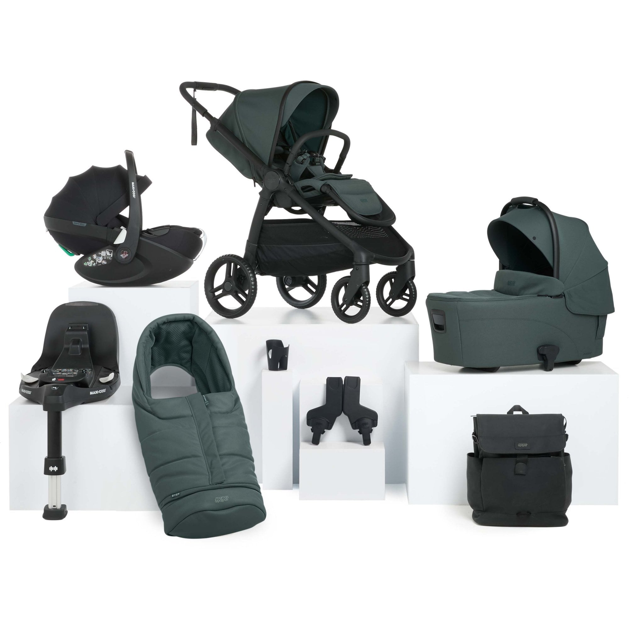 Mamas & Papas Ocarro 2 Essential Bundle Teal + Pebble 360 Pro2 & Base