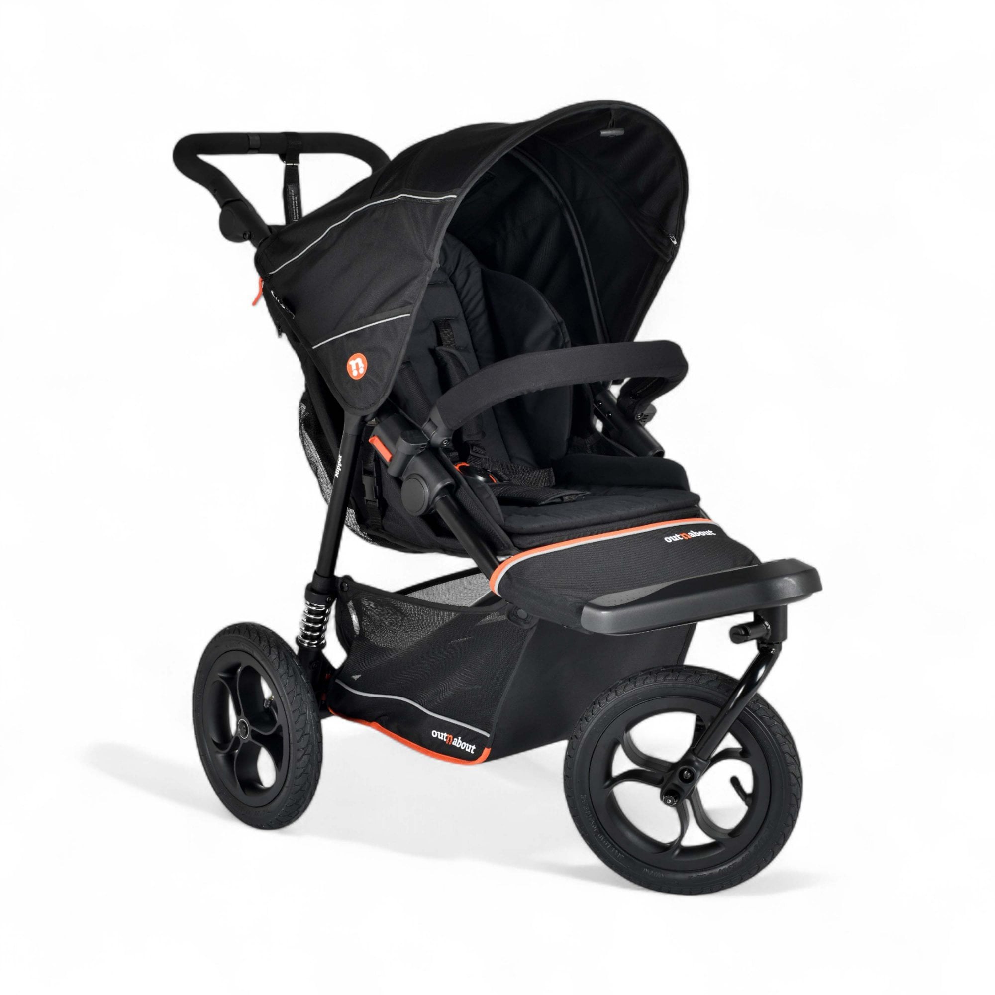 Out 'n' About Nipper Single V6 Pushchair Summit Black