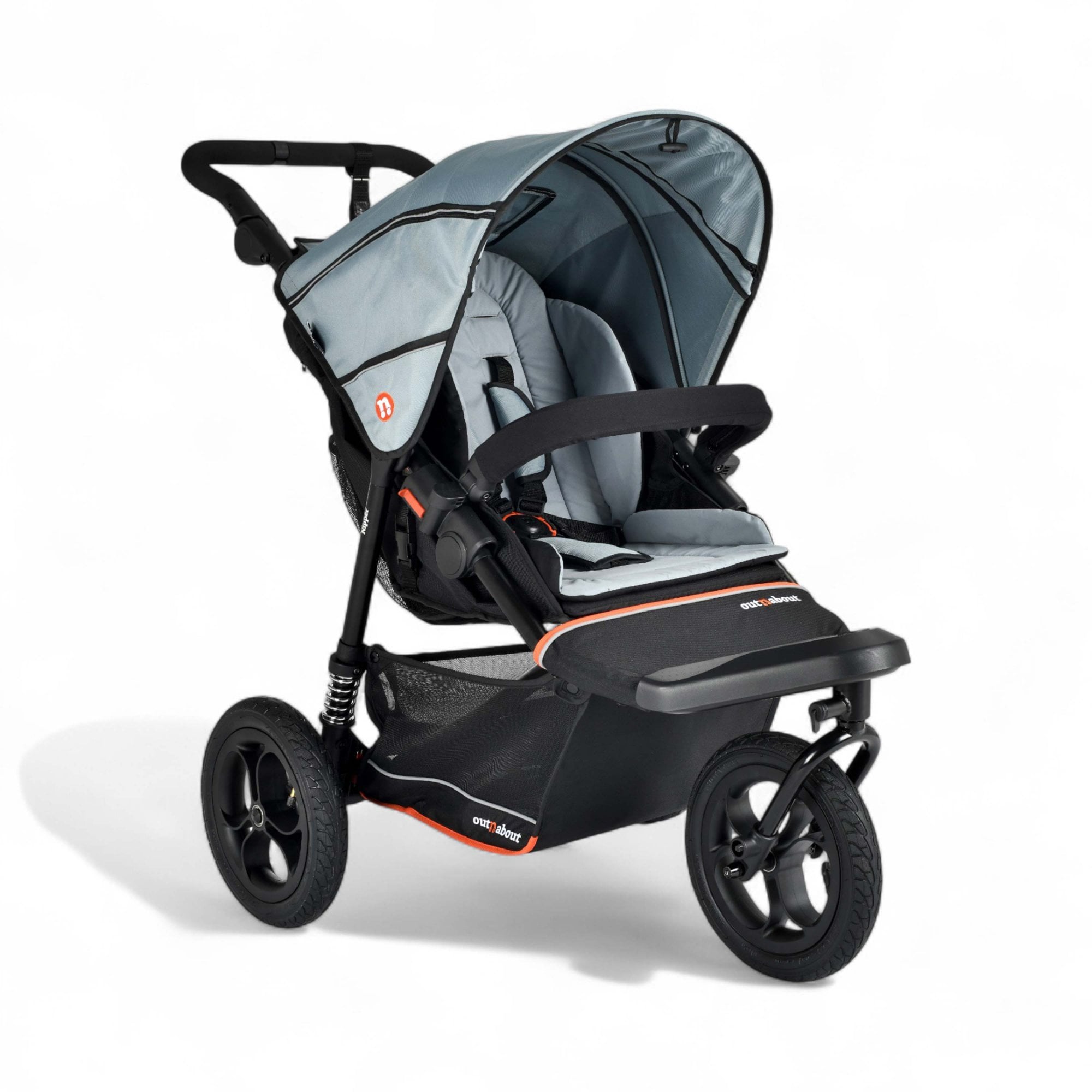 Out 'n' About Nipper Single V6 Pushchair Rocksalt Grey