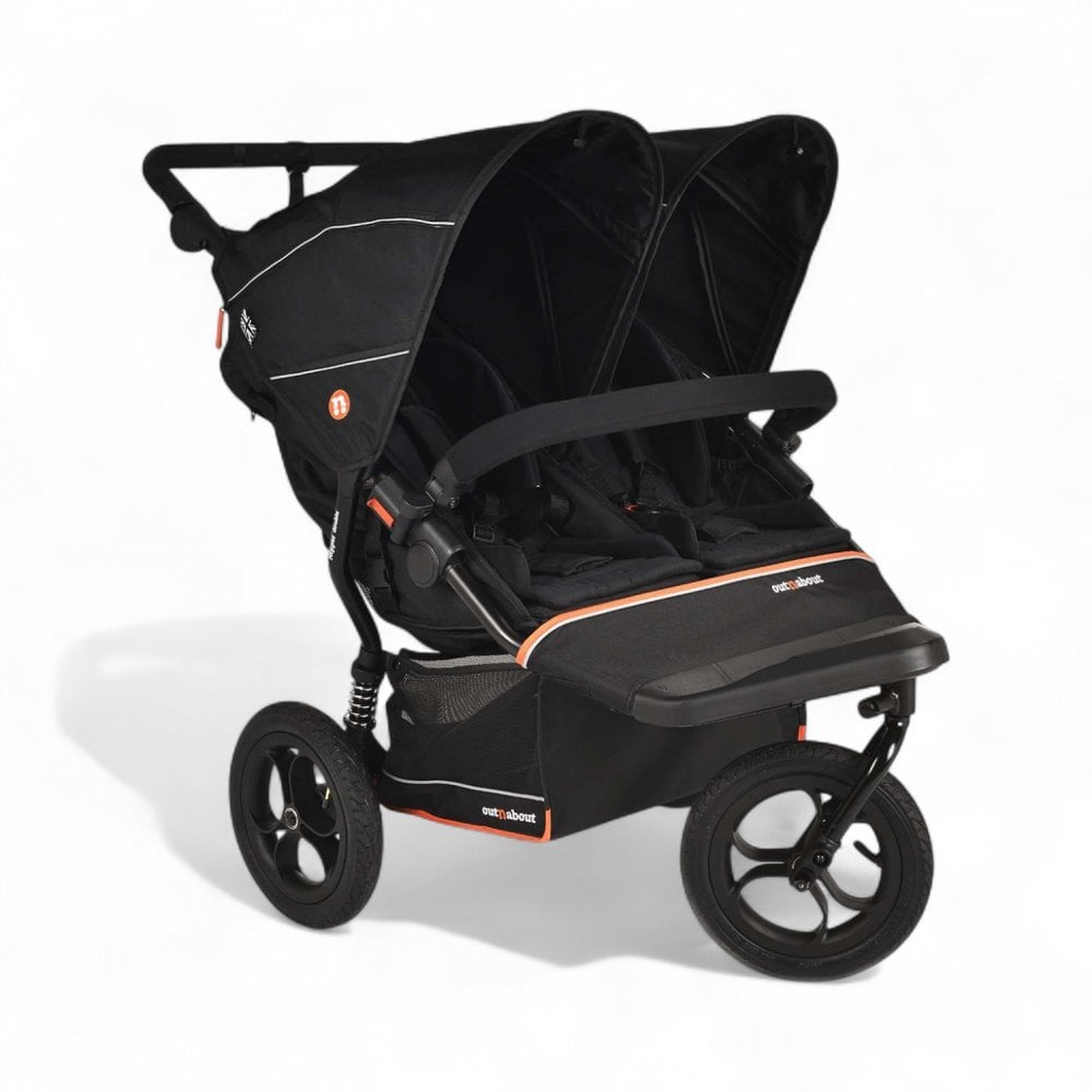 Out 'n' About Nipper Double V6 Pushchair Summit Black