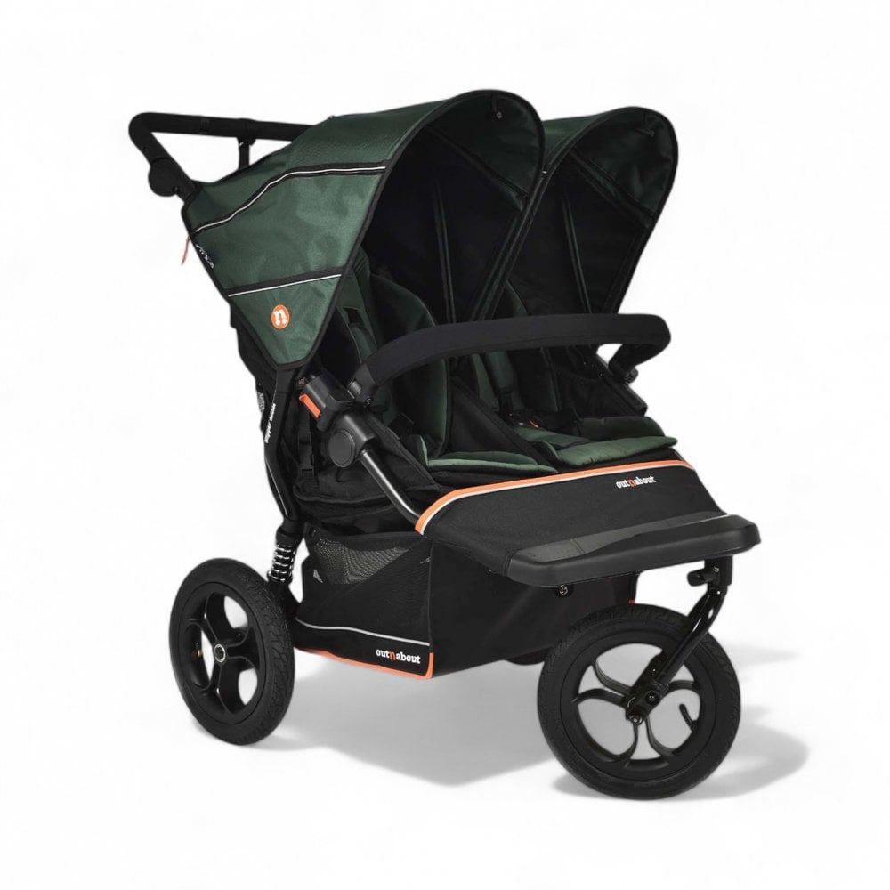 Out 'n' About Nipper Double V6 Pushchair Sycamore Green