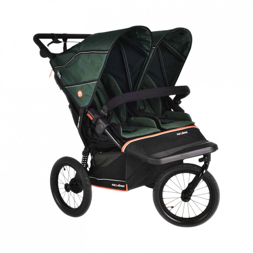Out 'n' About Nipper Double V6 Plus Pushchair Sycamore Green