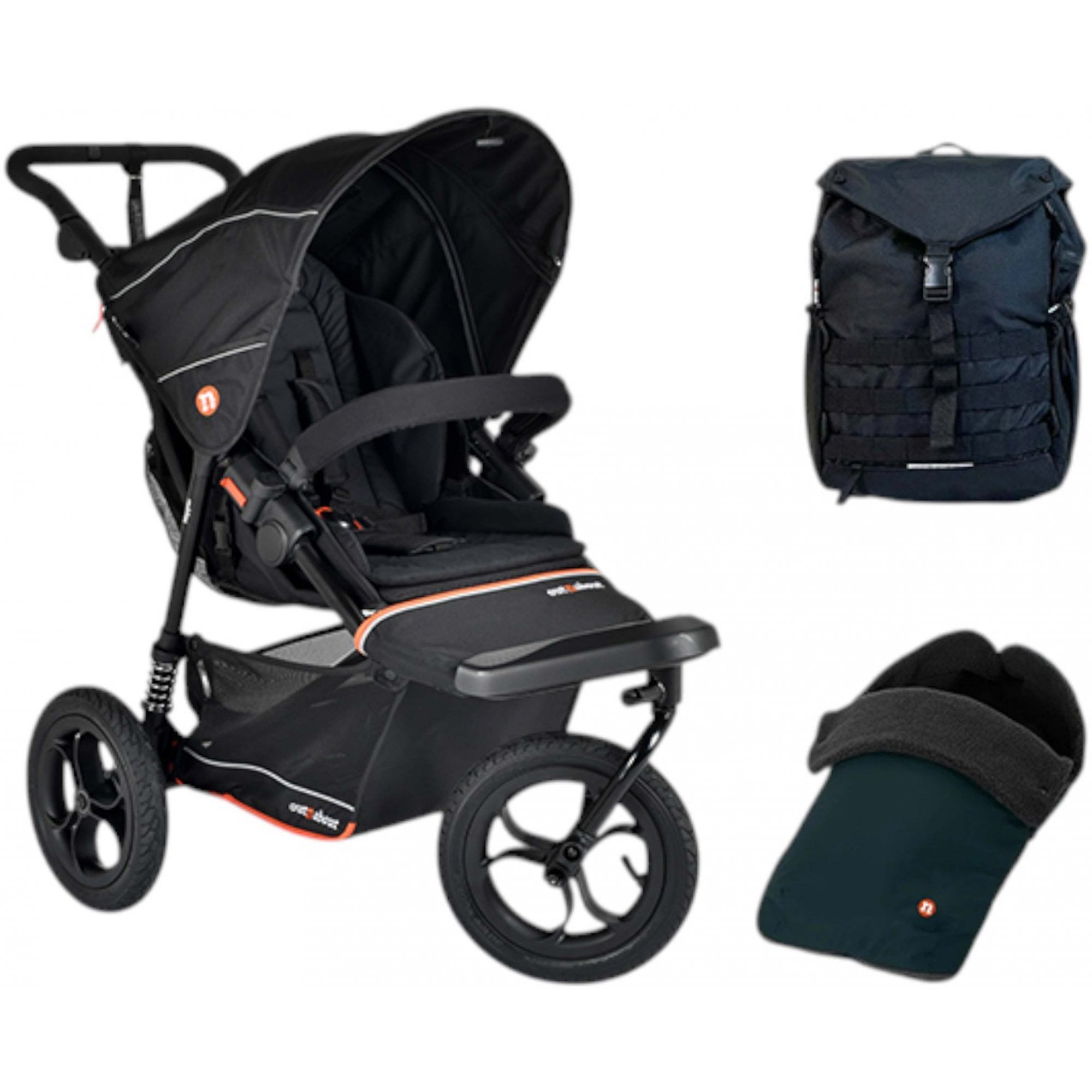 Out 'n' About Nipper V6 All Terrain Adventure Bundle Summit Black