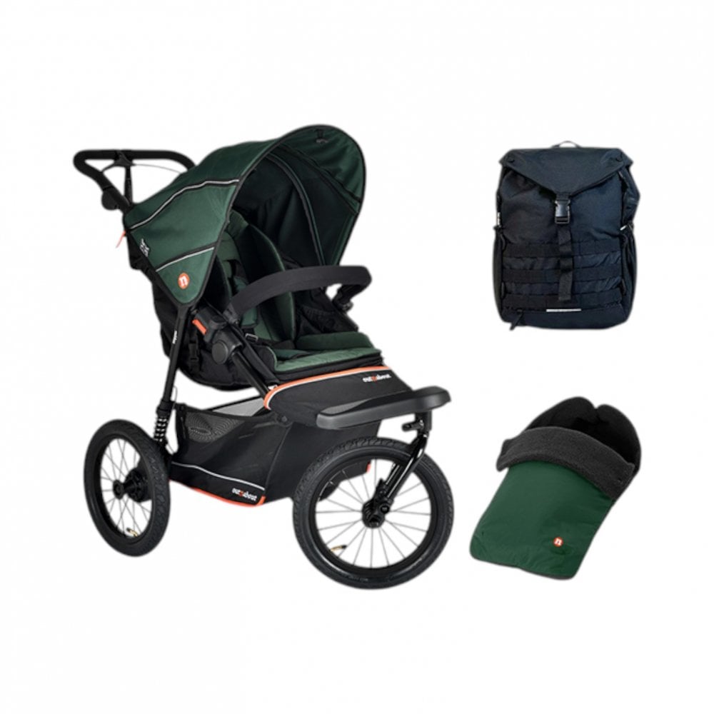 Out 'n' About Nipper V6 Plus All Terrain Adventure Bundle Sycamore Green