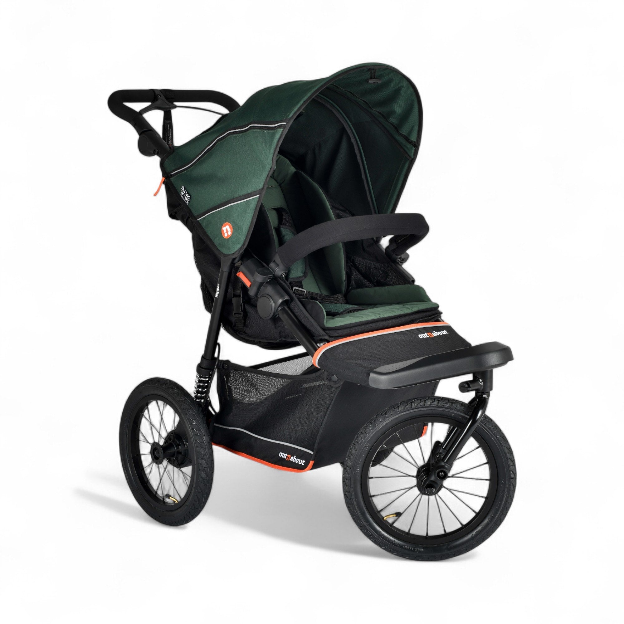 Out 'n' About Nipper V6 Plus All Terrain Adventure Bundle Sycamore Green