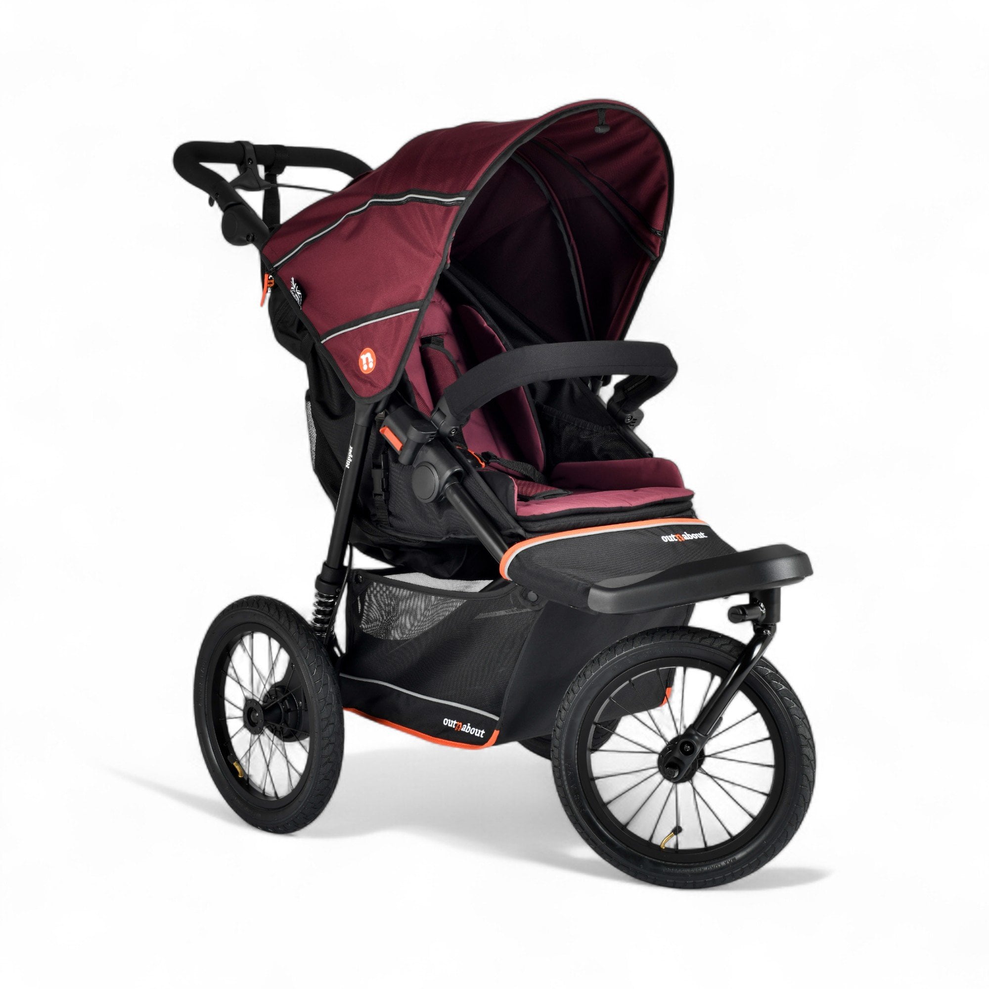 Out 'n' About Nipper V6 Plus All Terrain Adventure Bundle Brambleberry Red