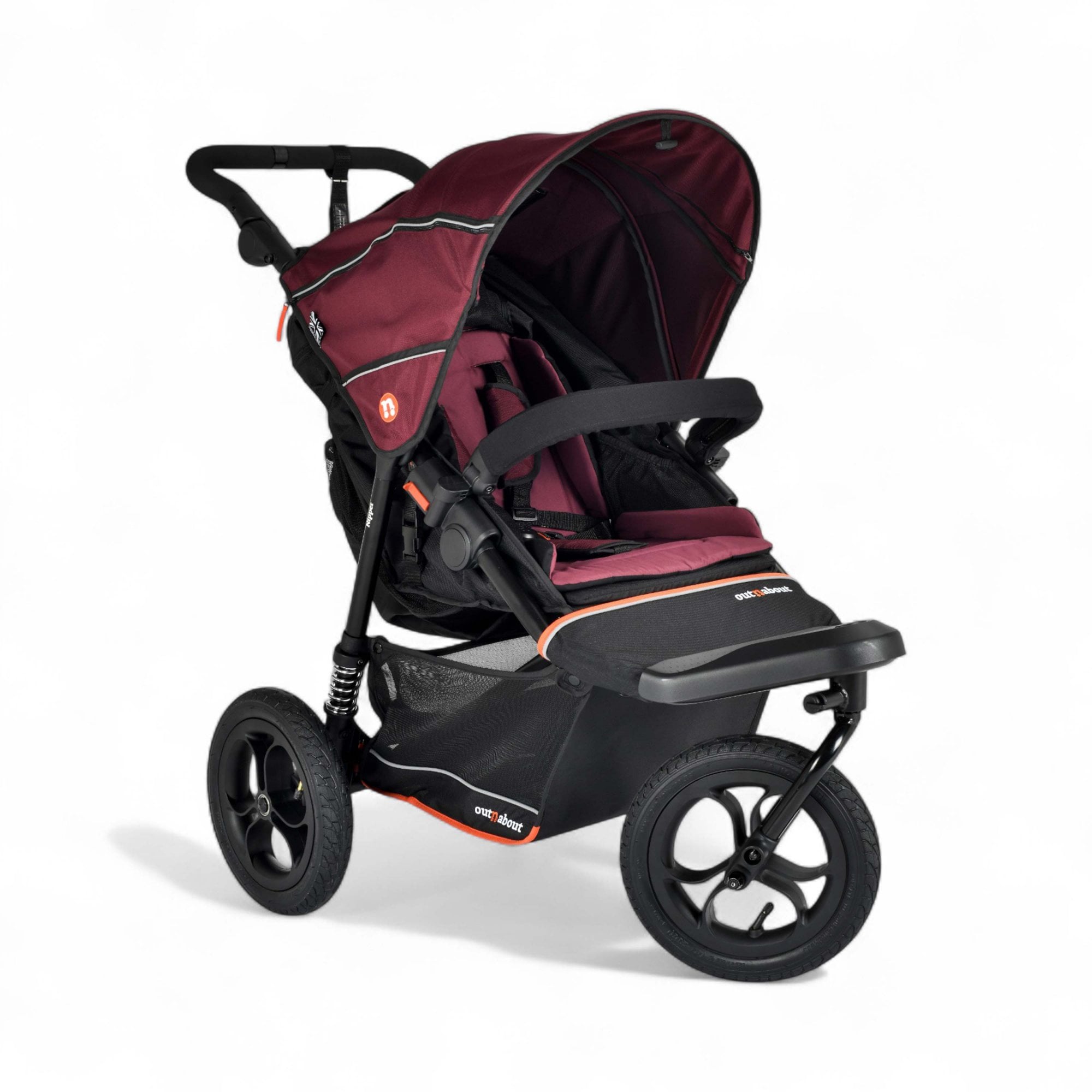 Out 'n' About Nipper V6 All Terrain Adventure Bundle Brambleberry Red