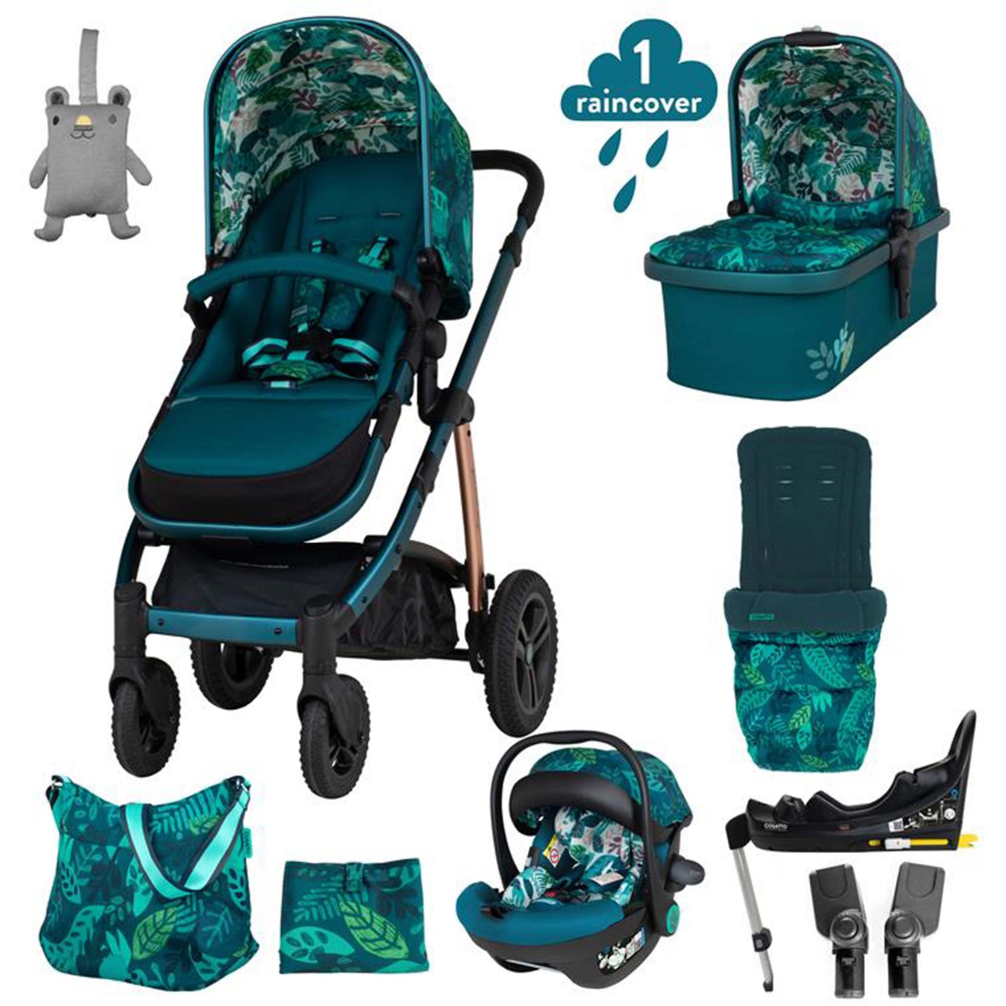 Cosatto Wow 2 Everything (Acorn 2) Bundle Midnight Jungle