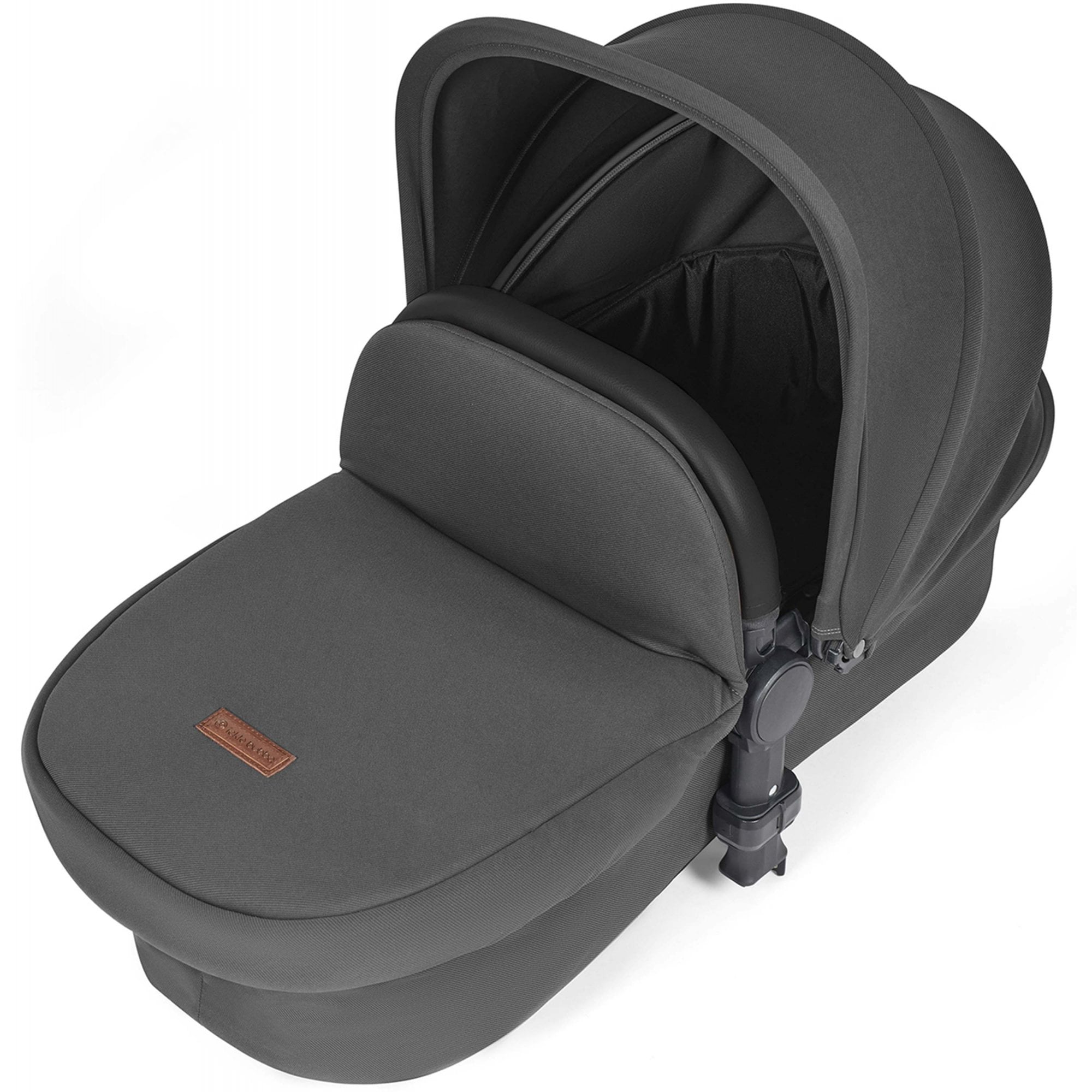 Ickle Bubba Stomp Luxe 12 Piece Travel System + Nimbus Car Seat & ISOFIX Base Charcoal Grey