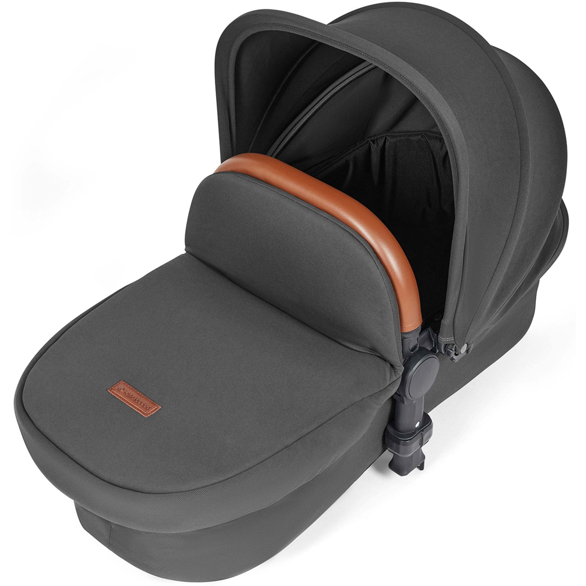 Ickle Bubba Stomp Luxe 12 Piece Travel System + Nimbus Car Seat & ISOFIX Base Charcoal Grey