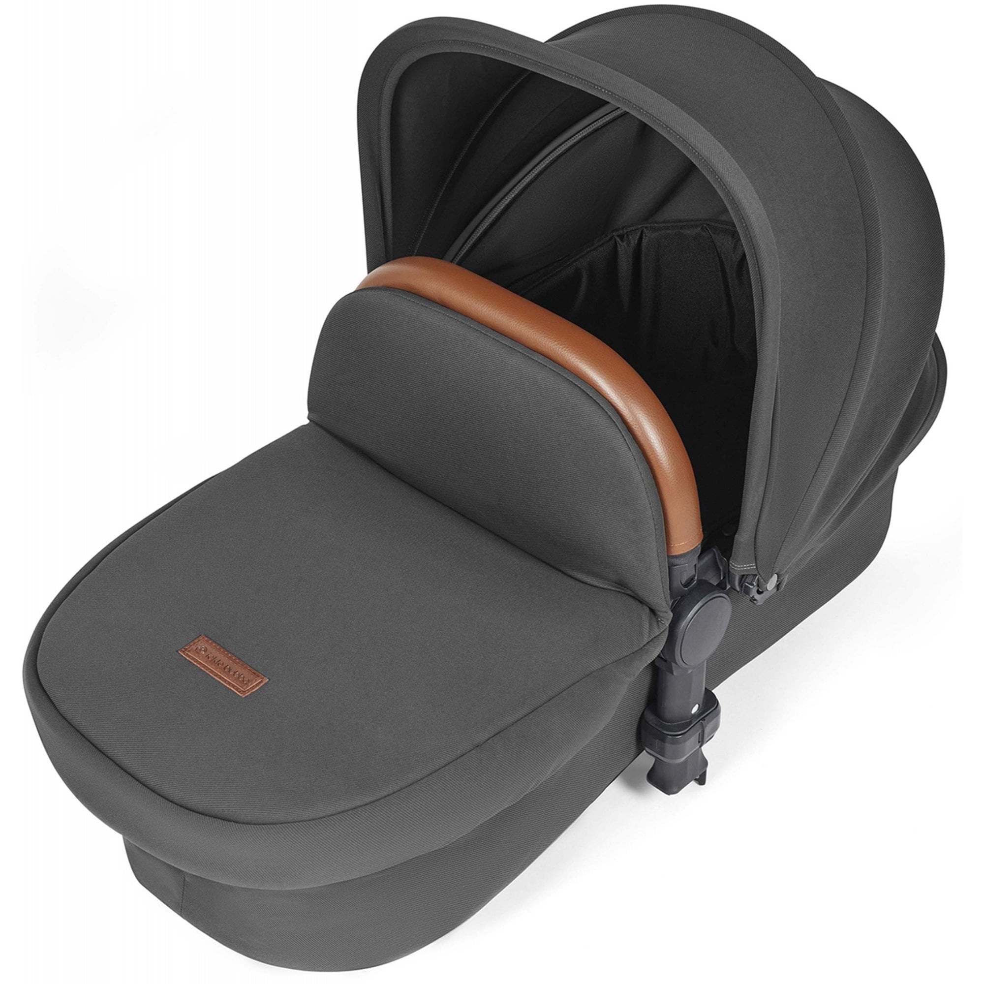 Ickle Bubba Stomp Luxe 12 Piece Travel System + Nimbus Car Seat & ISOFIX Base Charcoal Grey