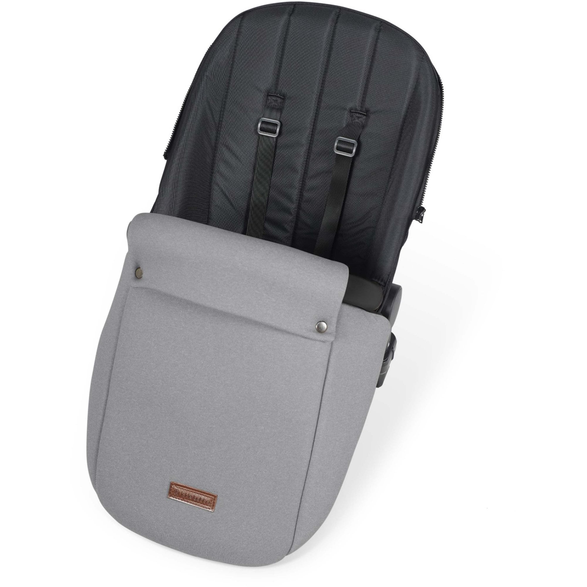 Ickle Bubba Stomp Luxe 12 Piece Travel System + Nimbus Car Seat & ISOFIX Base Pearl Grey