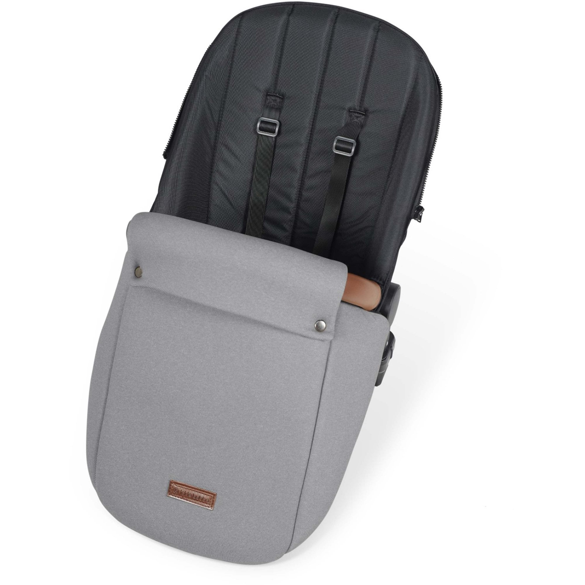 Ickle Bubba Stomp Luxe 12 Piece Travel System + Nimbus Car Seat & ISOFIX Base Pearl Grey