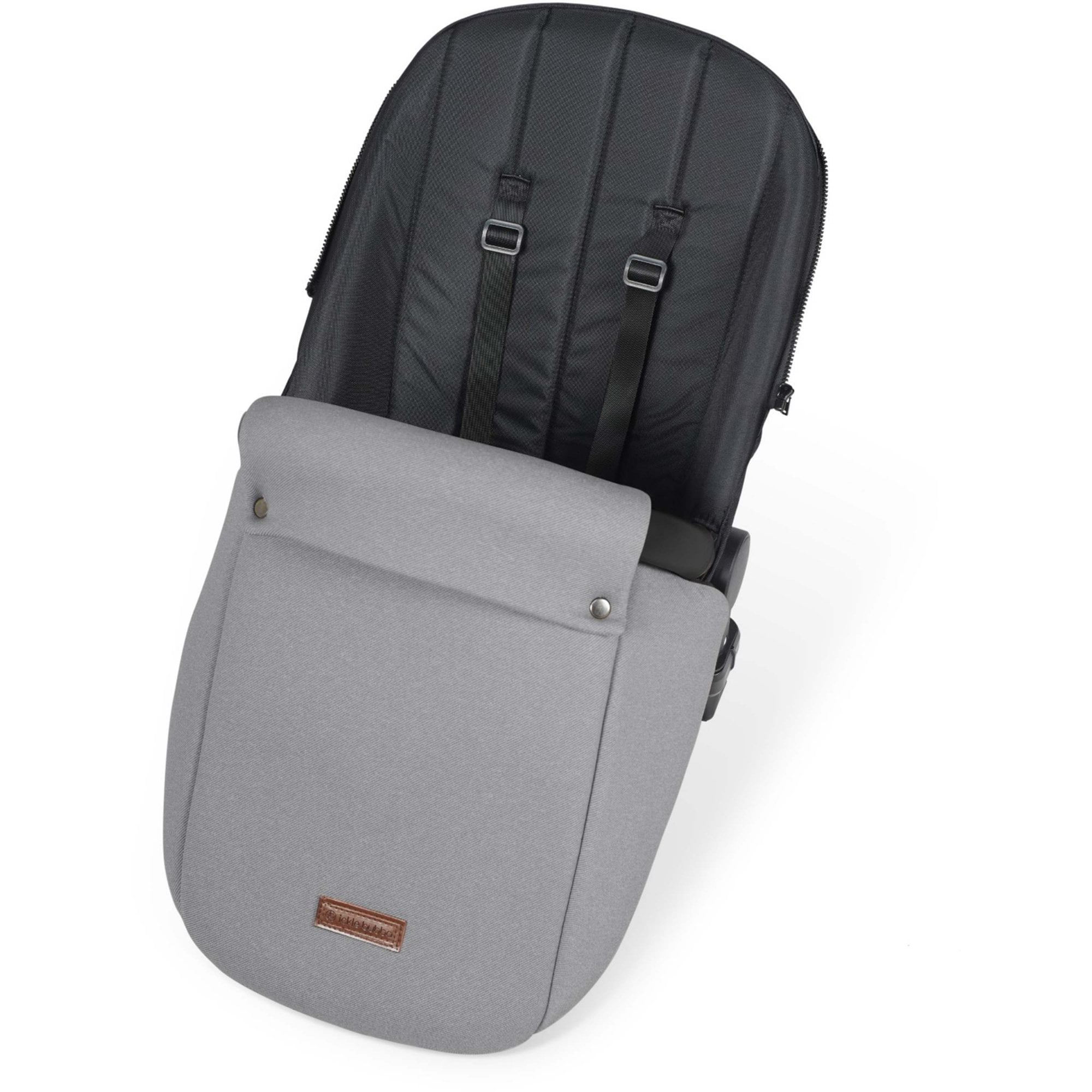 Ickle Bubba Stomp Luxe 12 Piece Travel System + Nimbus Car Seat & ISOFIX Base Pearl Grey