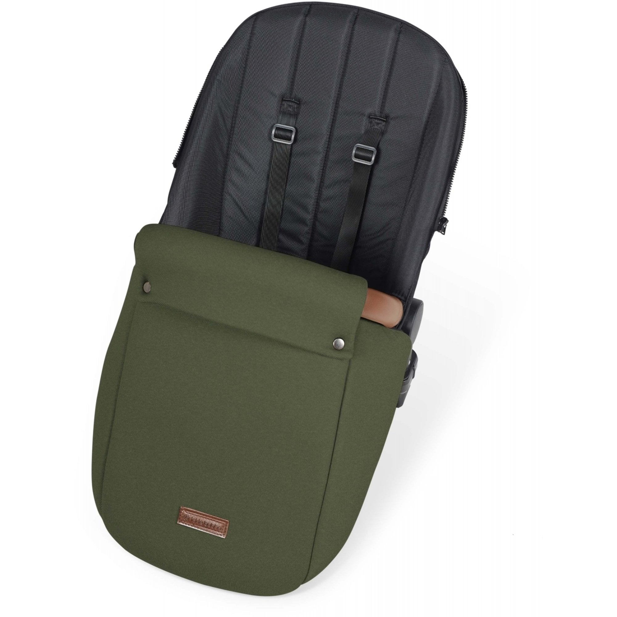 Ickle Bubba Stomp Luxe 12 Piece Travel System + Nimbus Car Seat & ISOFIX Base Woodland