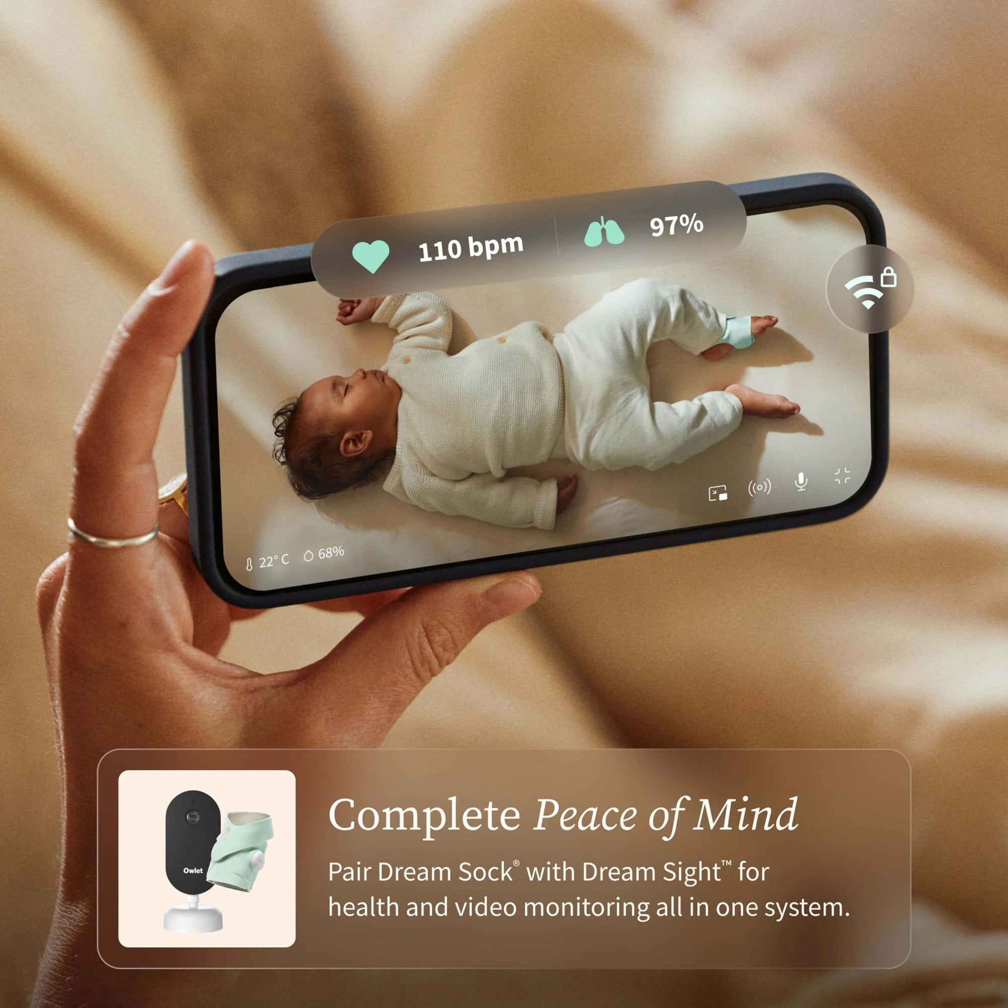 Owlet Dream Sock™ Bedtime Blue