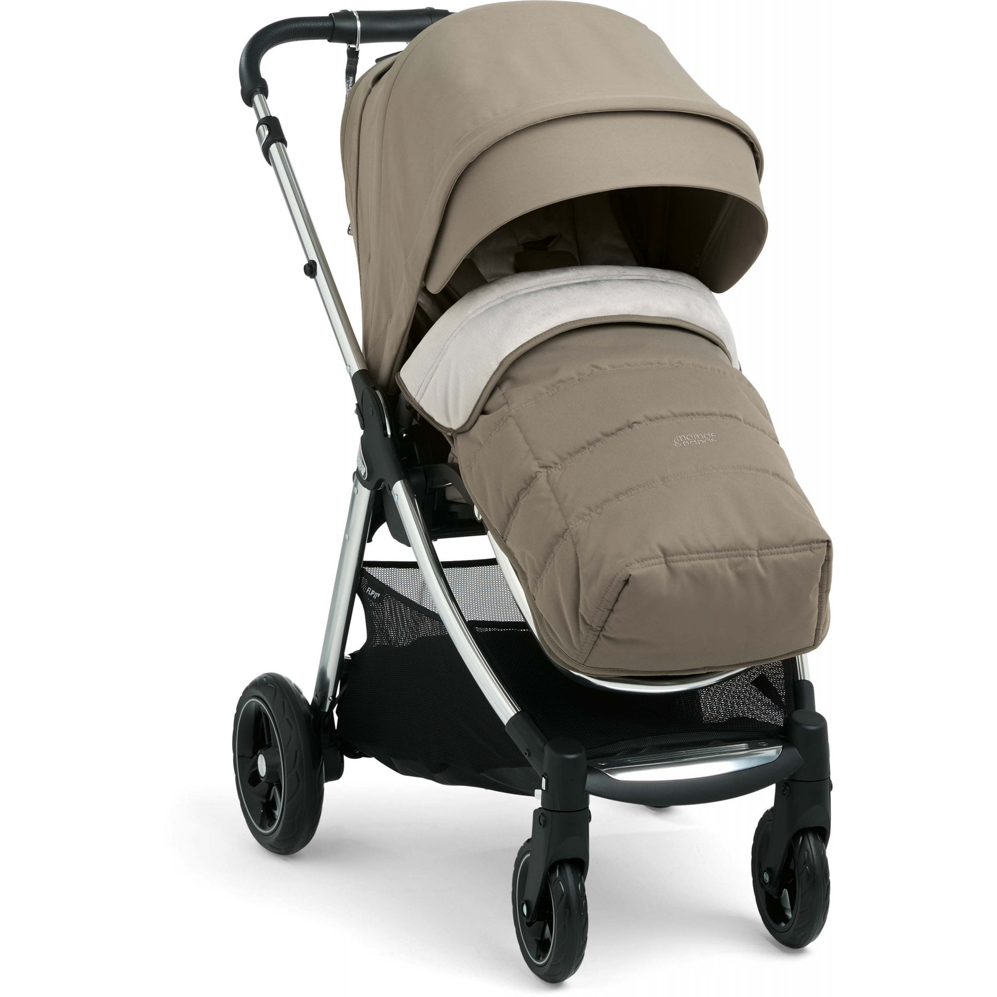 Mamas & Papas Flip XT3 Essential Bundle Sage Gray + Cabriofix I-Size Car Seat + Base