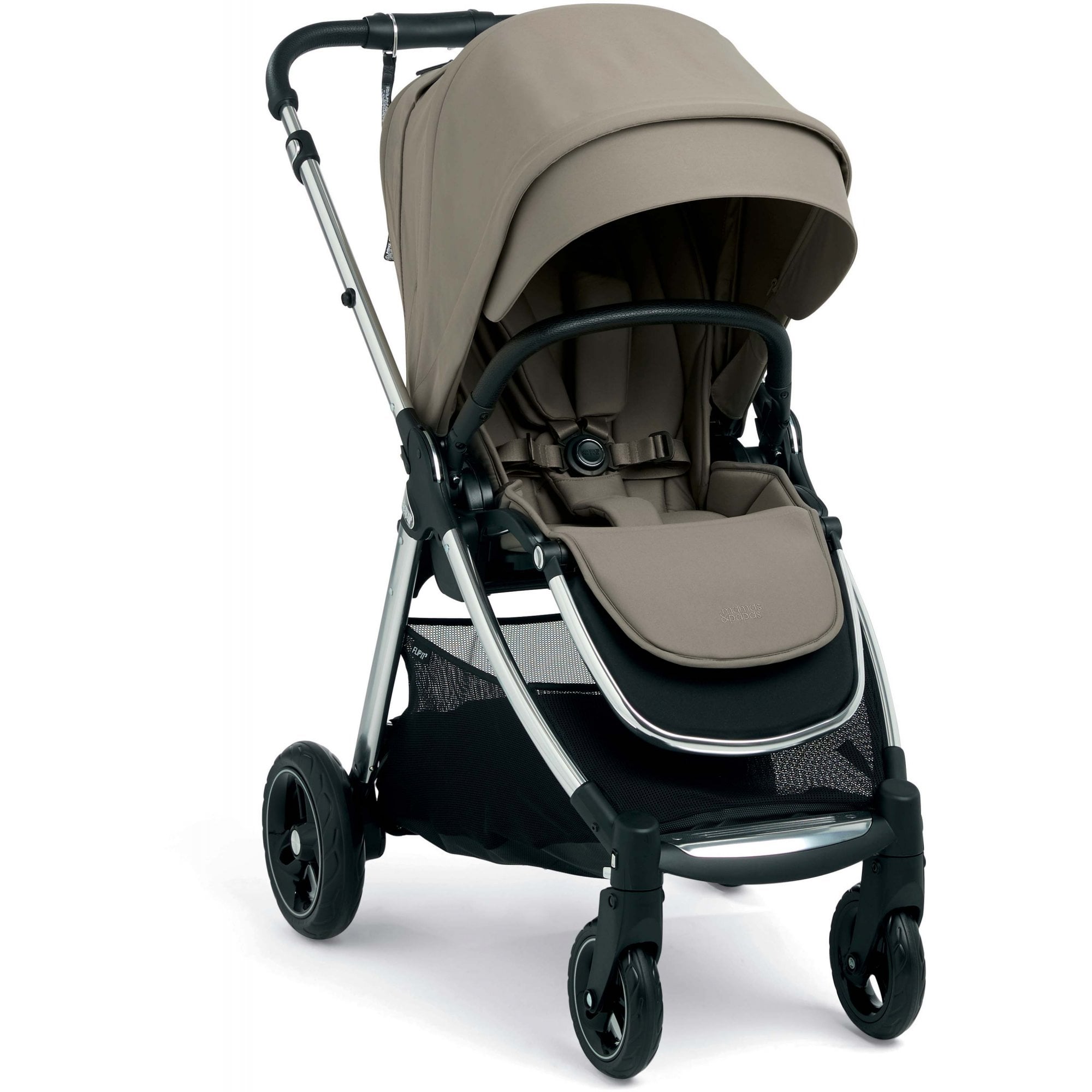 Mamas & Papas Flip XT3 Essential Bundle Sage Gray + Cabriofix I-Size Car Seat + Base