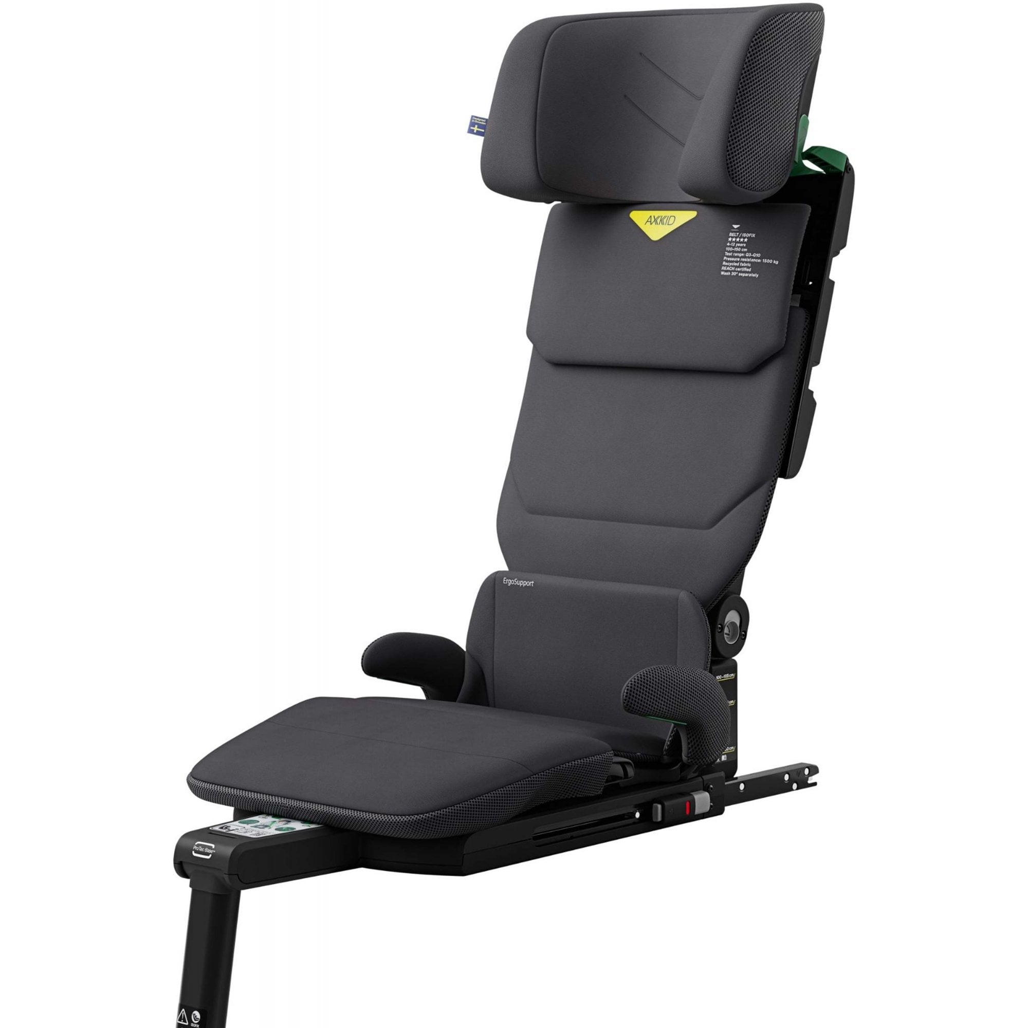 Axkid UP R129 High Back Booster Car Seat Arctic Mist Grey