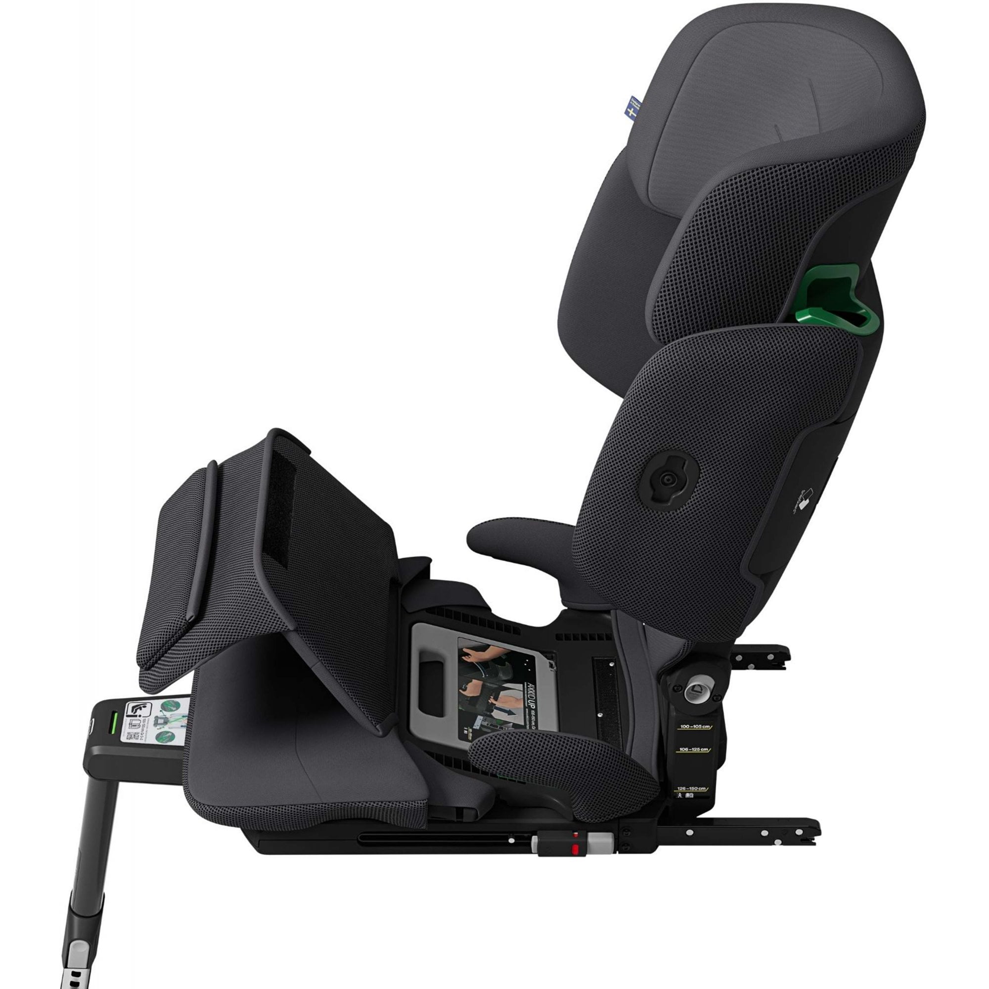 Axkid UP R129 High Back Booster Car Seat Arctic Mist Grey