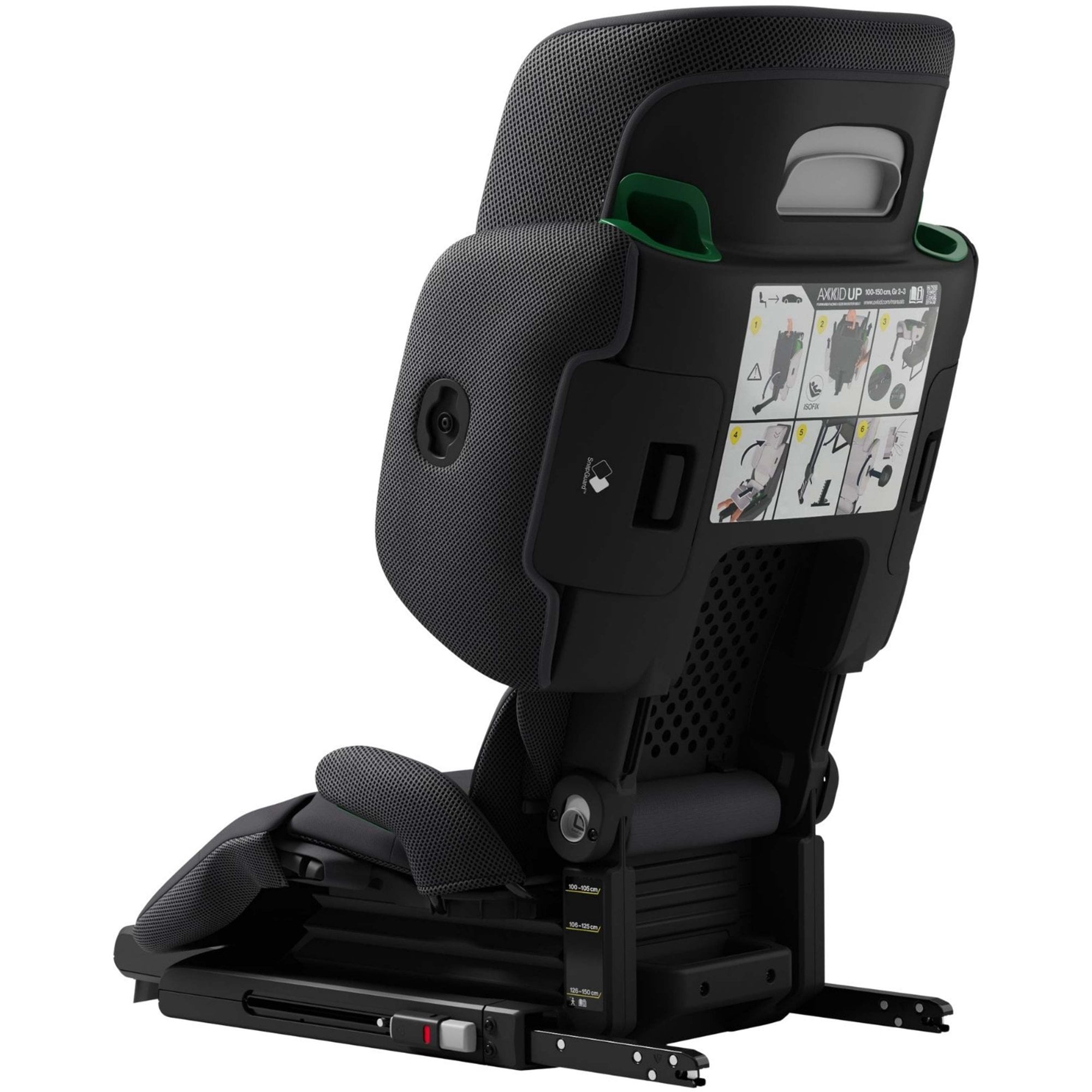 Axkid UP R129 High Back Booster Car Seat Arctic Mist Grey