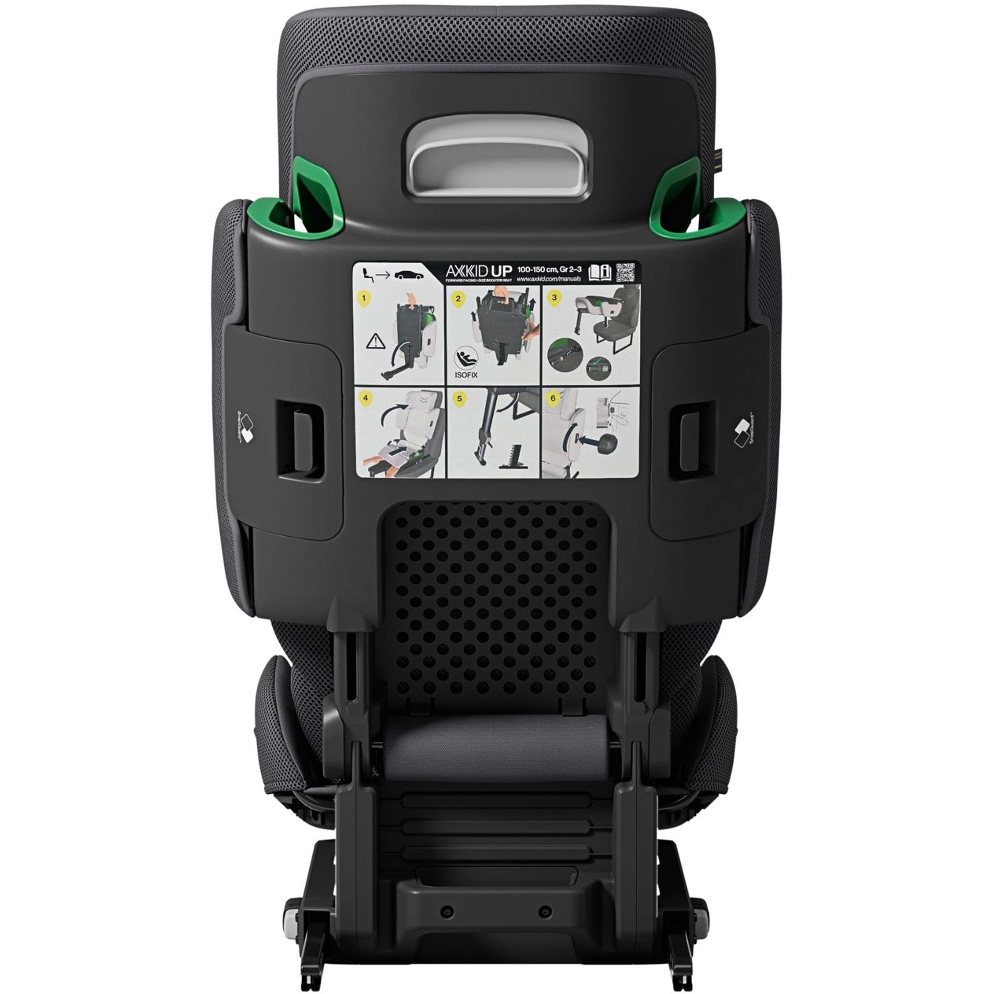 Axkid UP R129 High Back Booster Car Seat Arctic Mist Grey