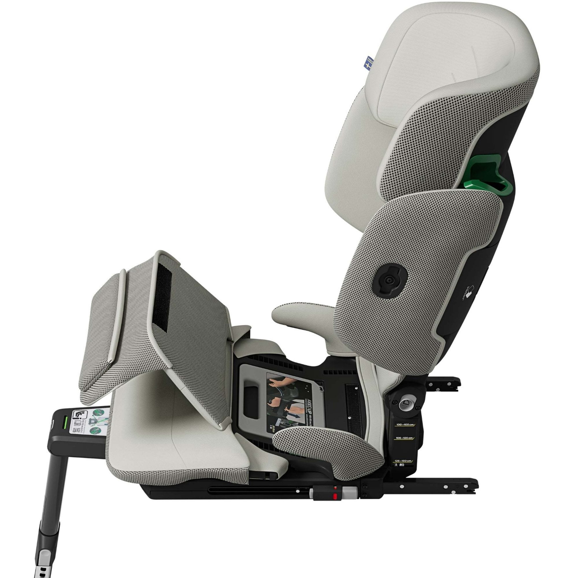 Axkid UP R129 High Back Booster Car Seat Beachgrass Beige