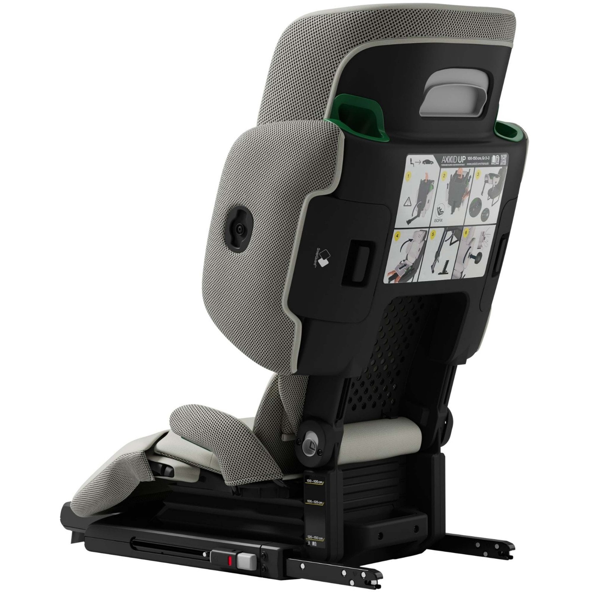 Axkid UP R129 High Back Booster Car Seat Beachgrass Beige