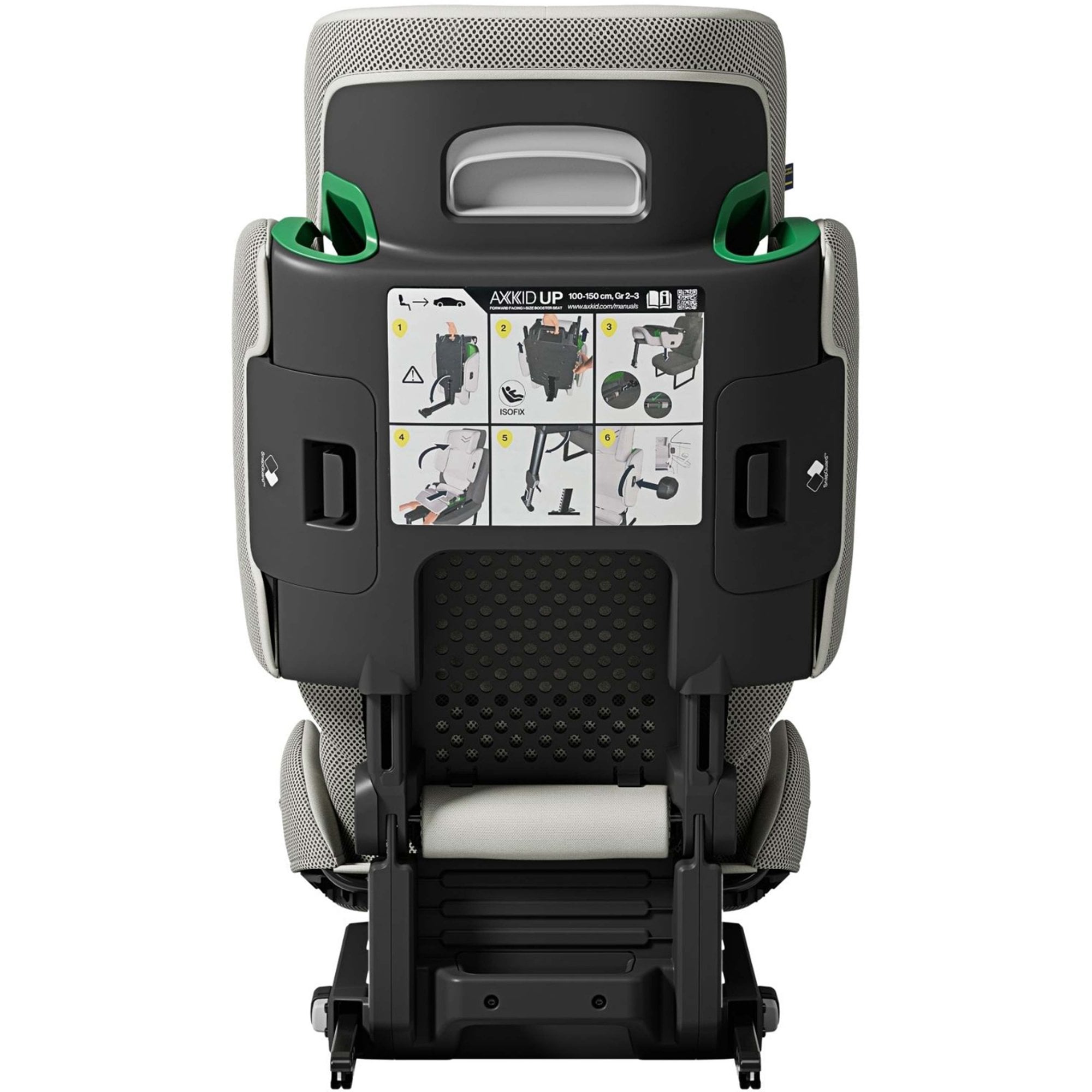 Axkid UP R129 High Back Booster Car Seat Beachgrass Beige