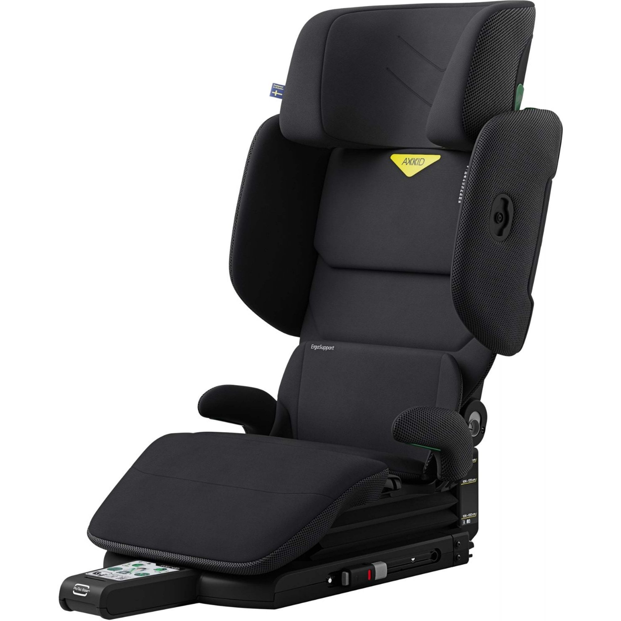 Axkid UP R129 High Back Booster Car Seat Coastal Storm Black