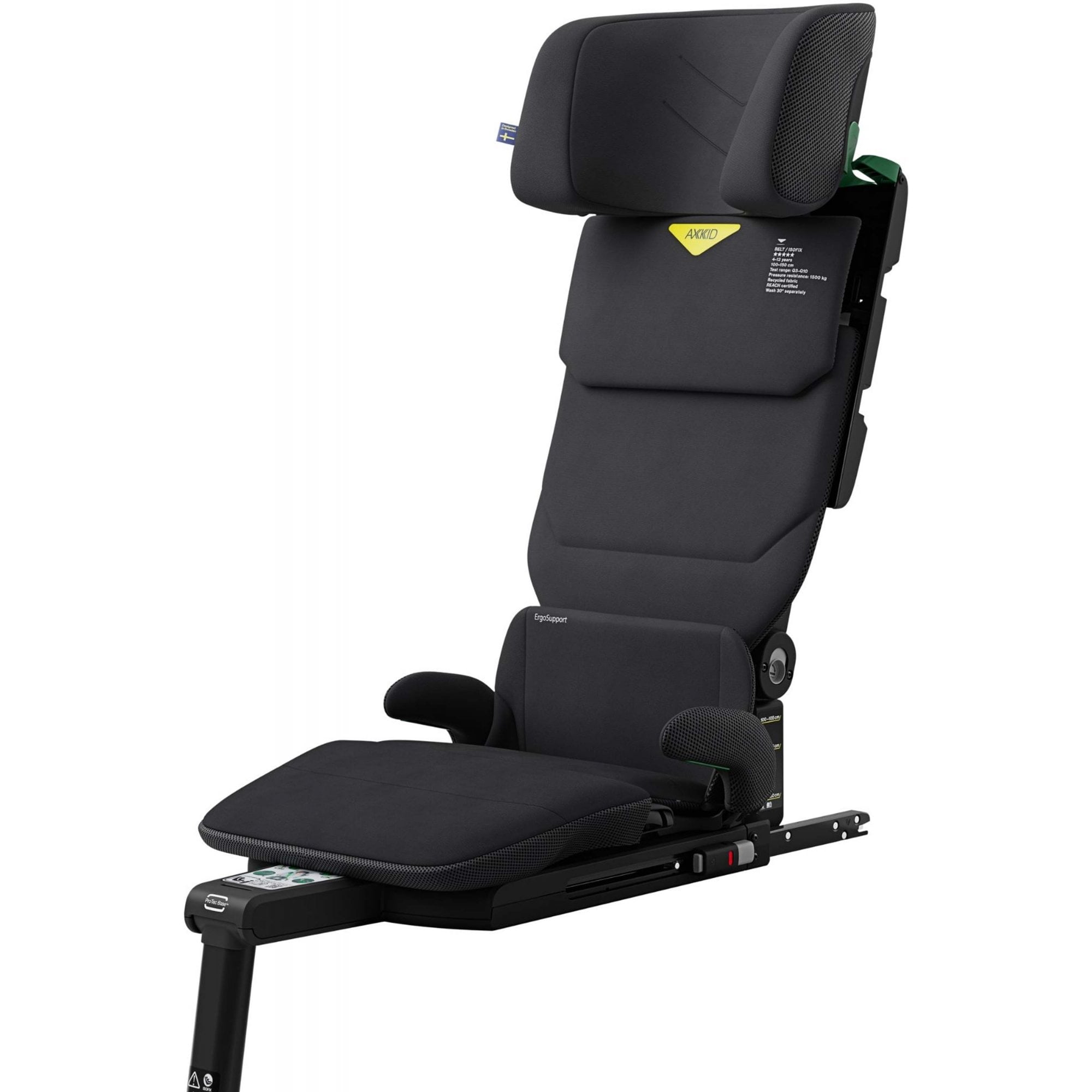 Axkid UP R129 High Back Booster Car Seat Coastal Storm Black