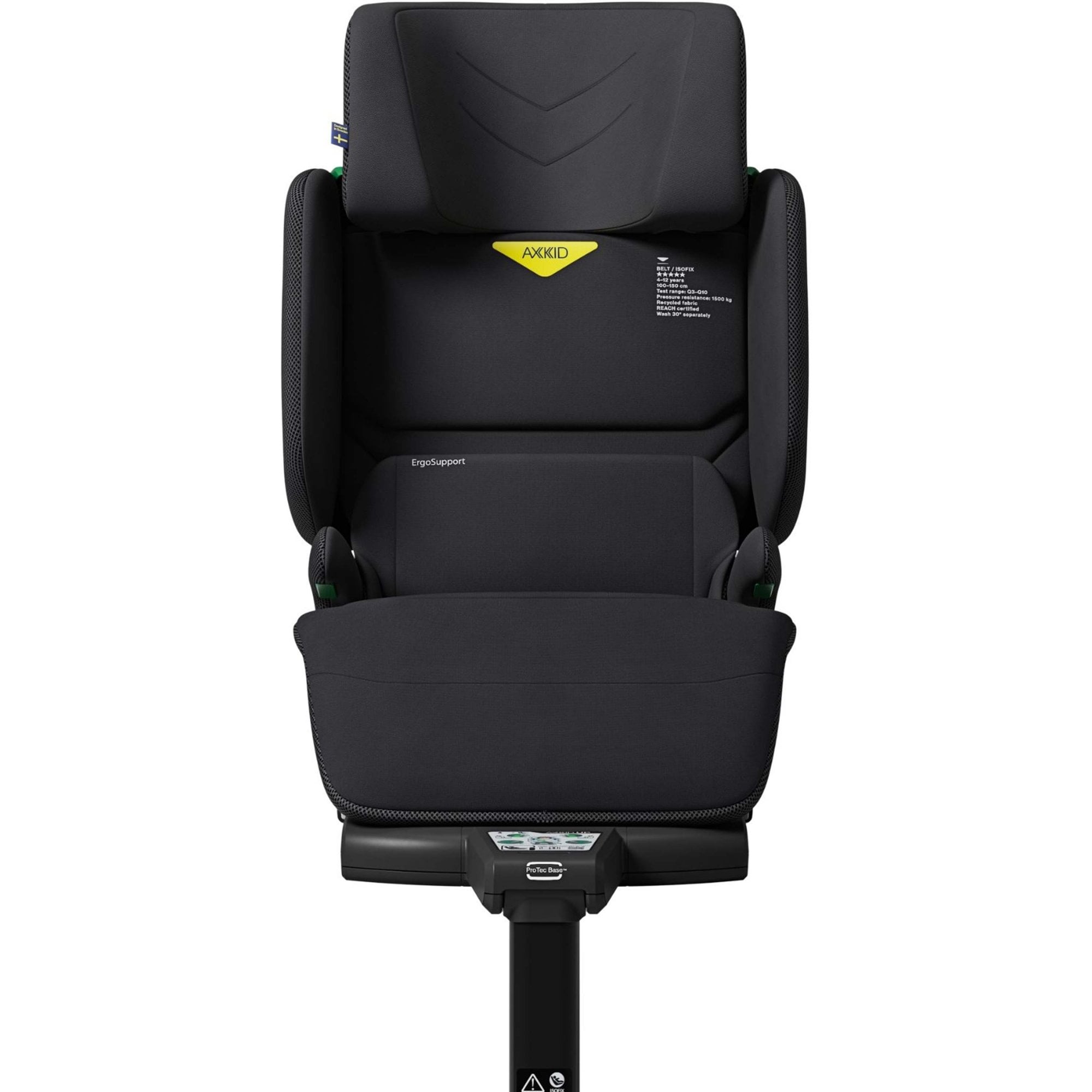 Axkid UP R129 High Back Booster Car Seat Coastal Storm Black