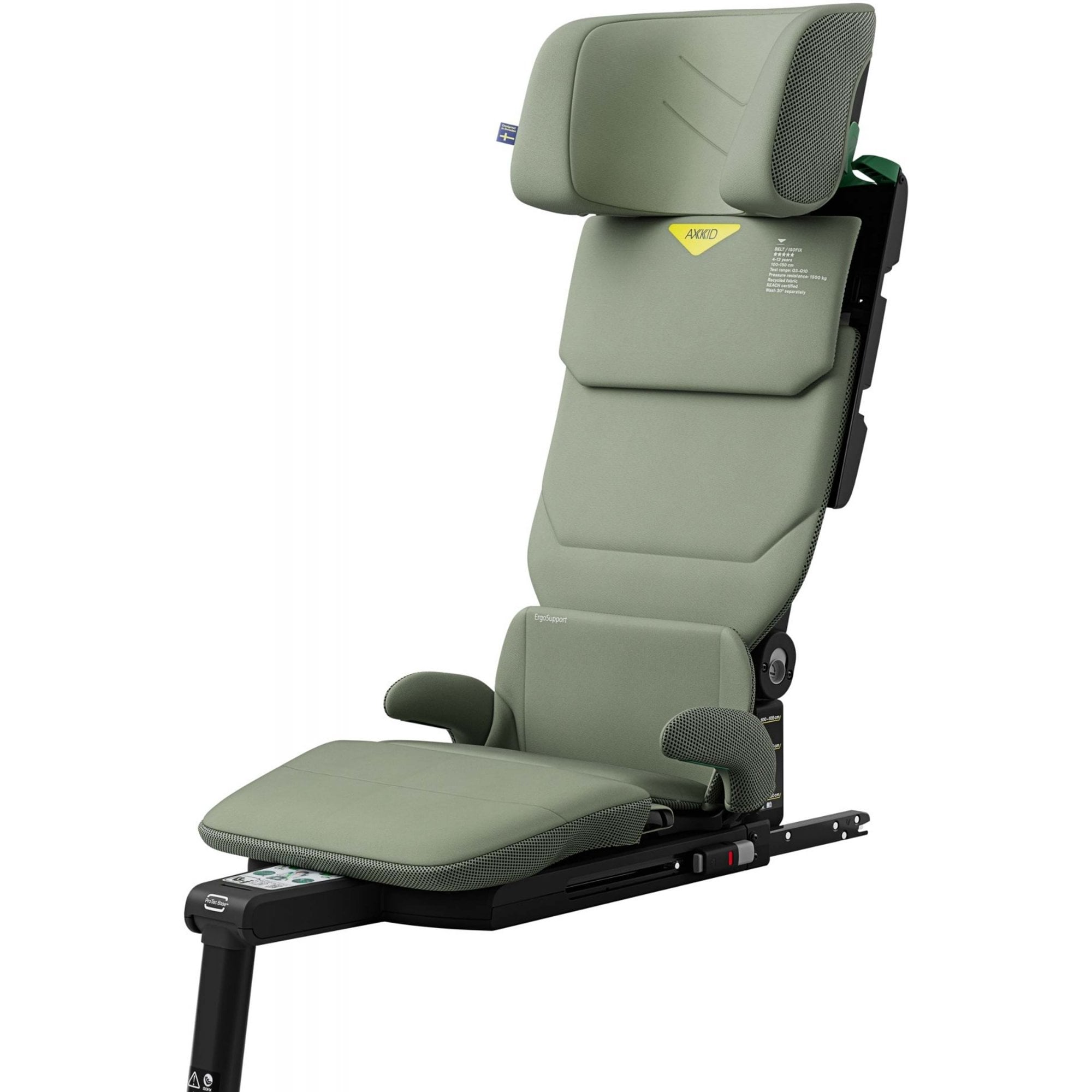 Axkid UP R129 High Back Booster Car Seat Nordic Bloom Green