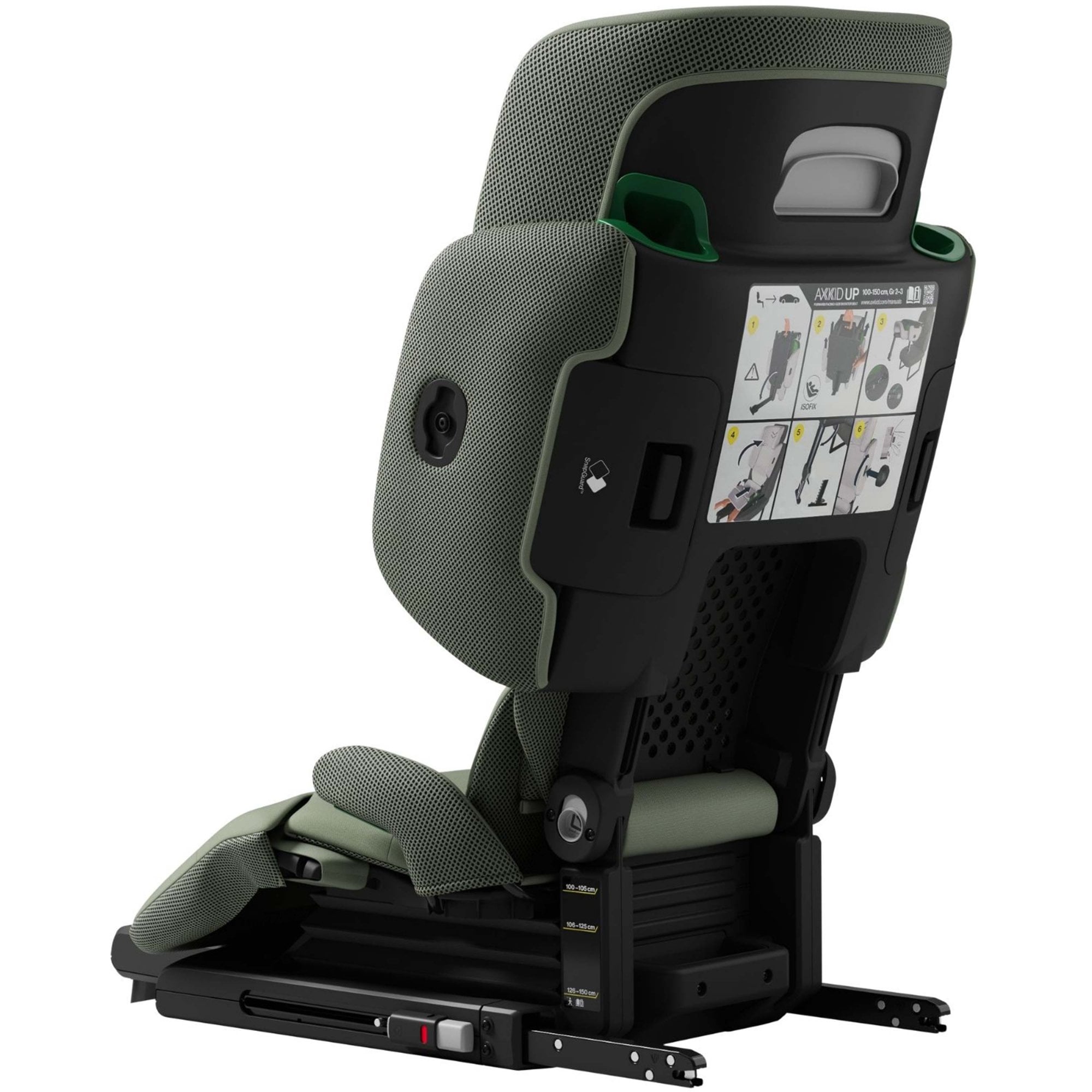 Axkid UP R129 High Back Booster Car Seat Nordic Bloom Green