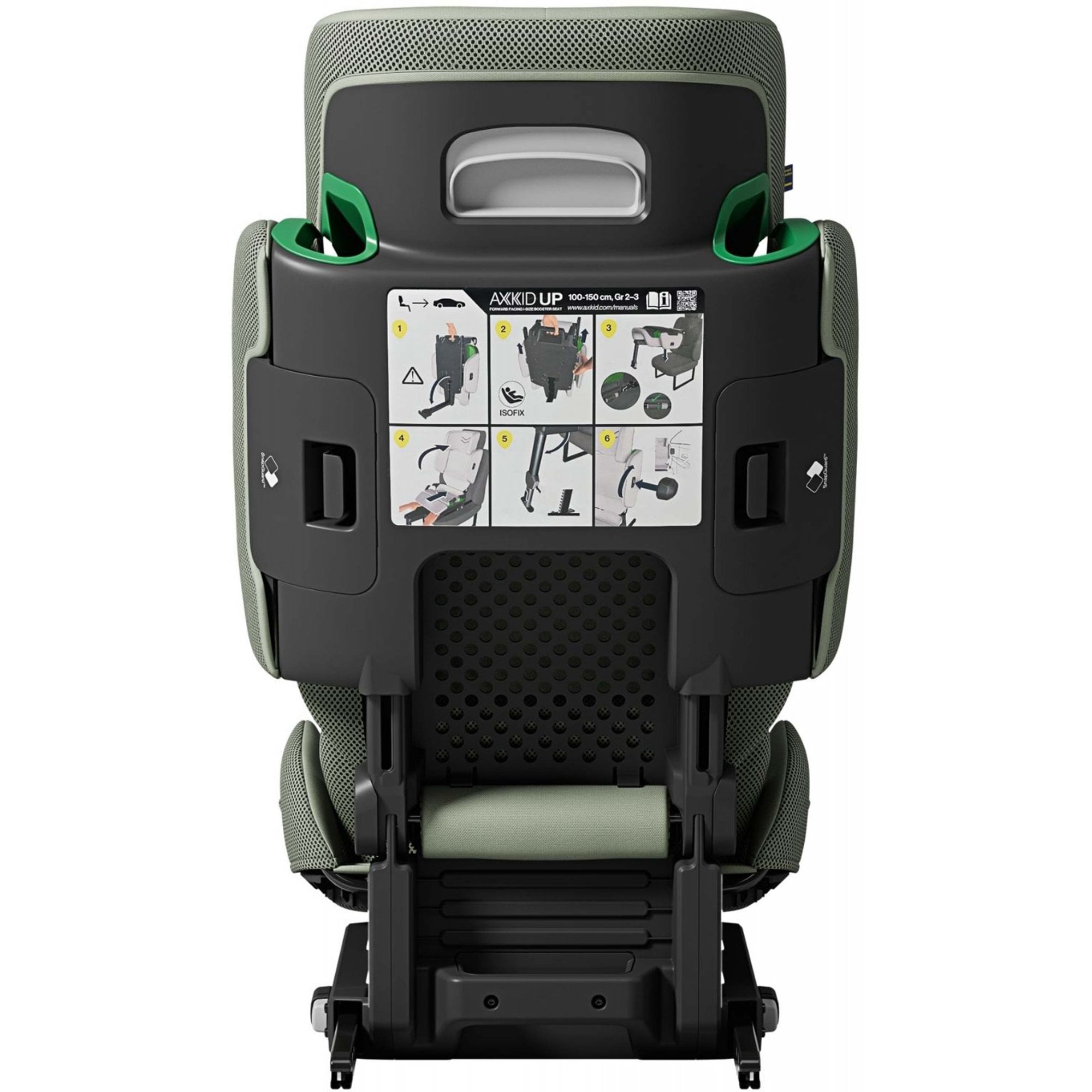 Axkid UP R129 High Back Booster Car Seat Nordic Bloom Green