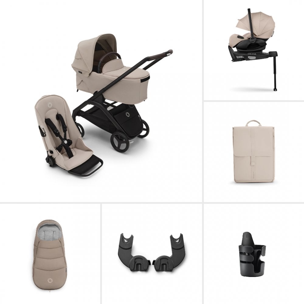 Bugaboo Dragonfly Ultimate Newborn Bundle Desert Taupe