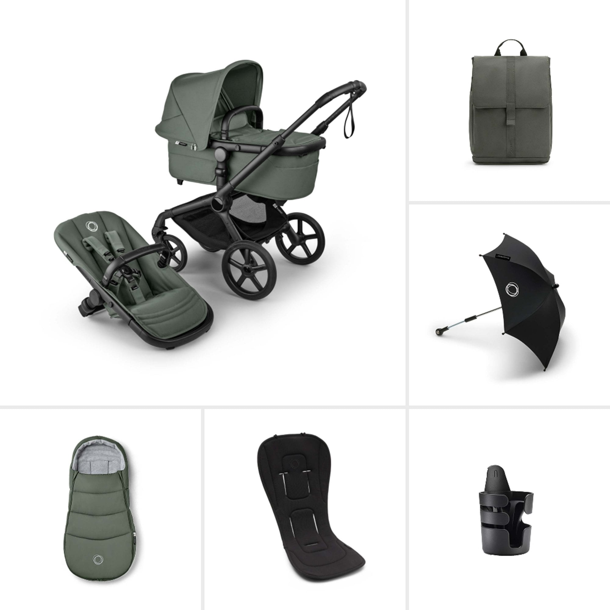 Bugaboo Fox 5 Renew Essential Bundle Forest Green